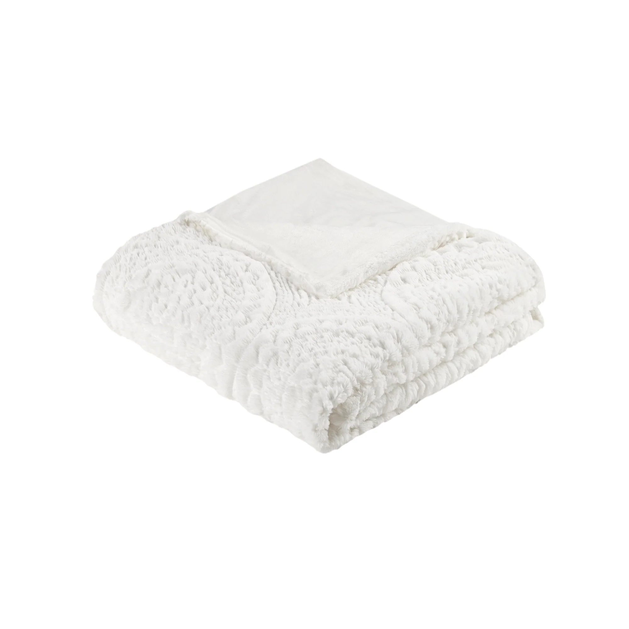Arya Embroidered Medallion Faux Fur Ultra Plush Duvet Cover Set - Image 14
