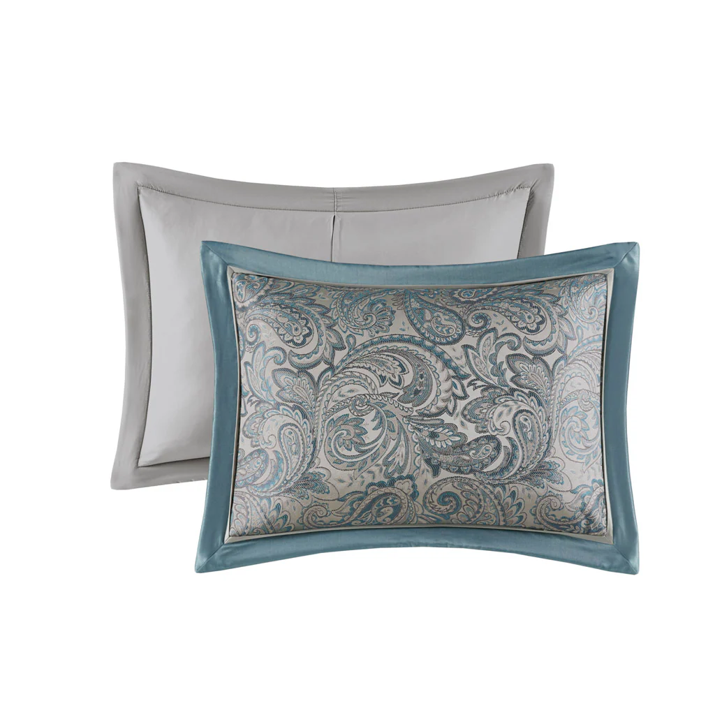 Aubrey 12-Piece Comforter Set with Cotton Bed Sheets - Image 89