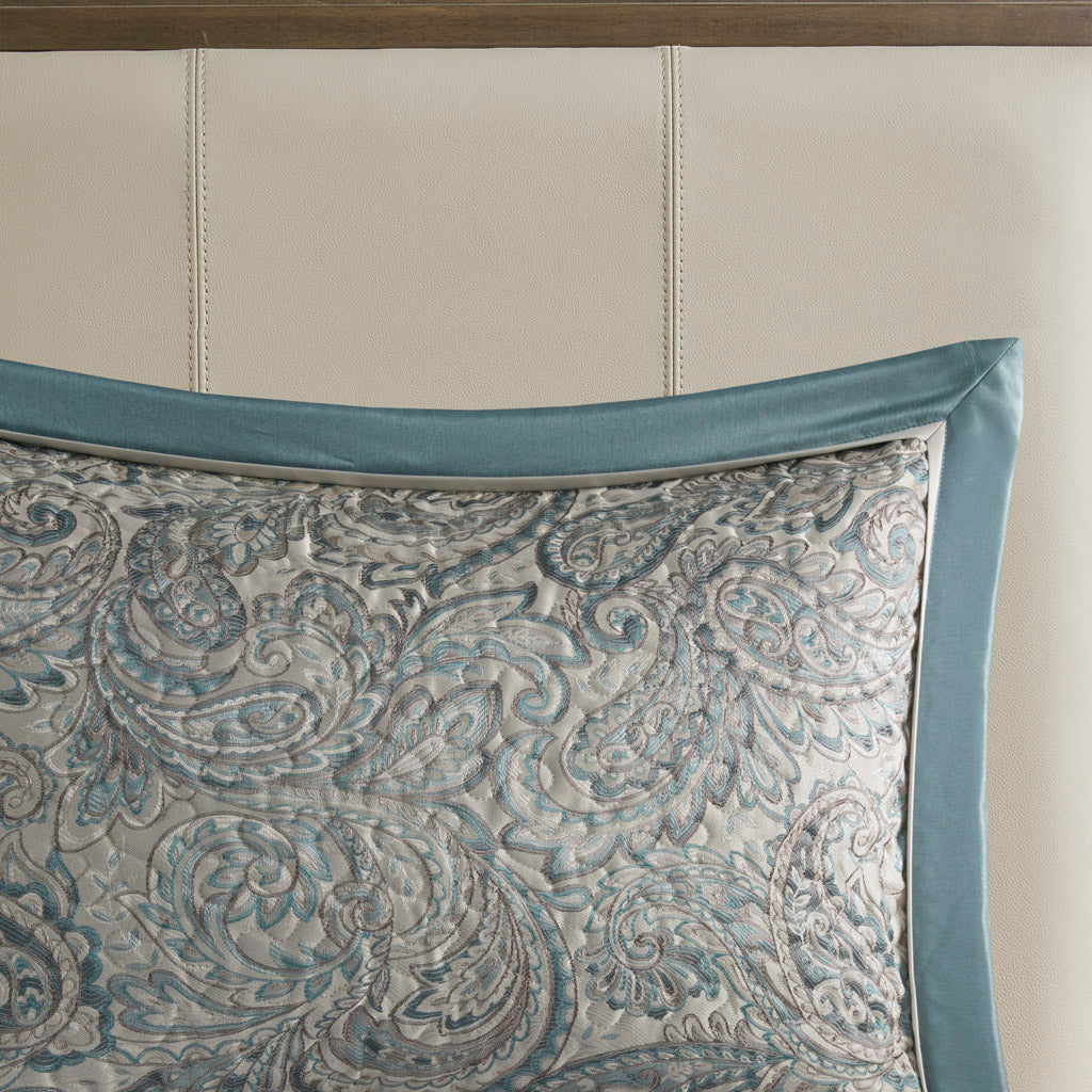 Aubrey 5-Piece Jacquard Bedspread Set with Throw Pillows - Image 27