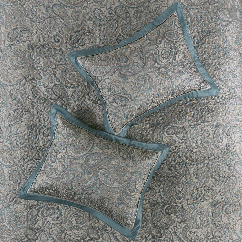 Aubrey 5-Piece Jacquard Bedspread Set with Throw Pillows - Image 29