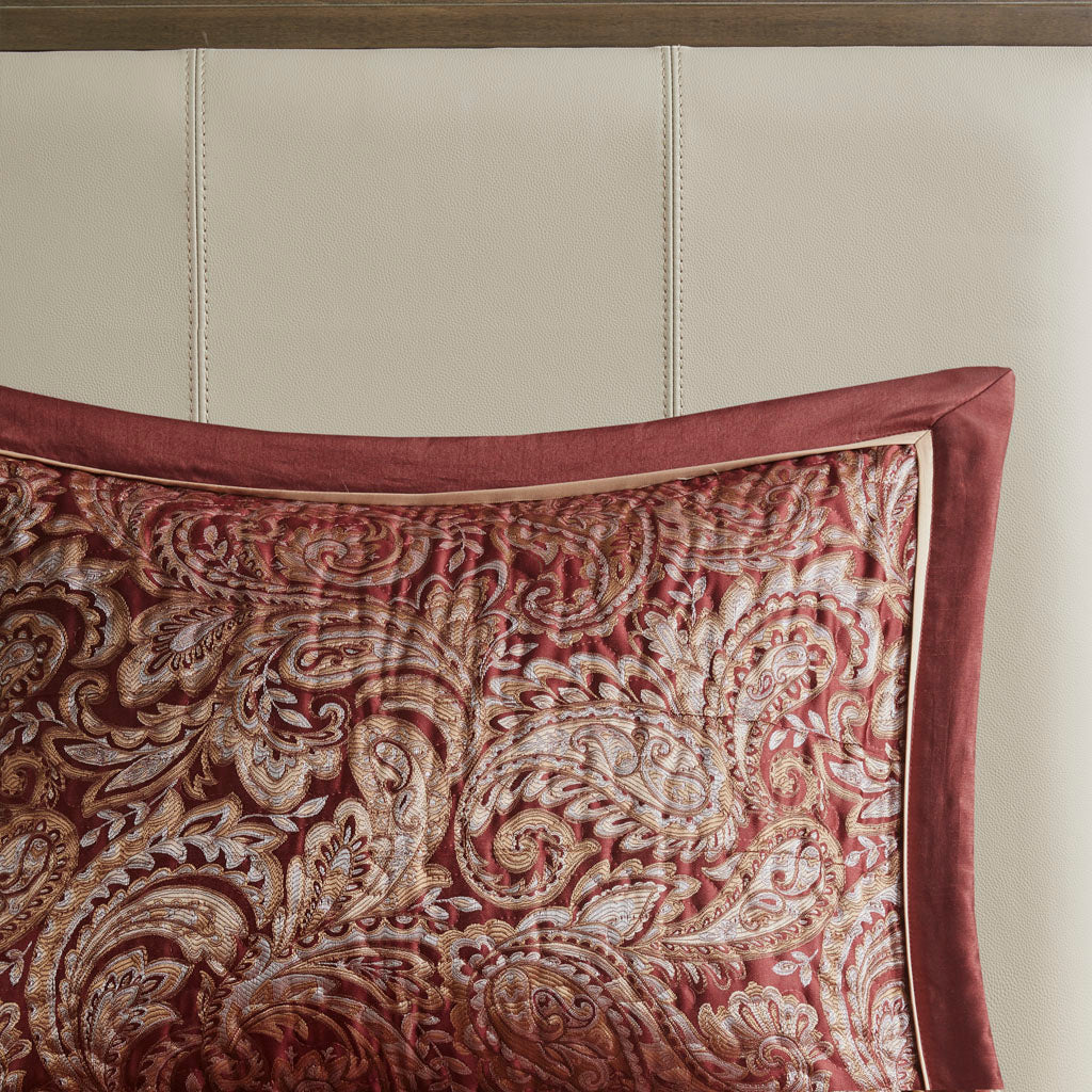 Aubrey 5-Piece Jacquard Bedspread Set with Throw Pillows - Image 35