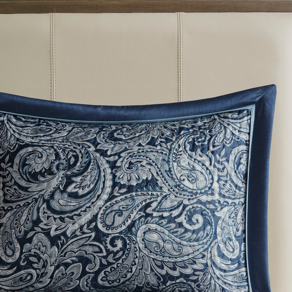 Aubrey 5-Piece Jacquard Bedspread Set with Throw Pillows - Image 39