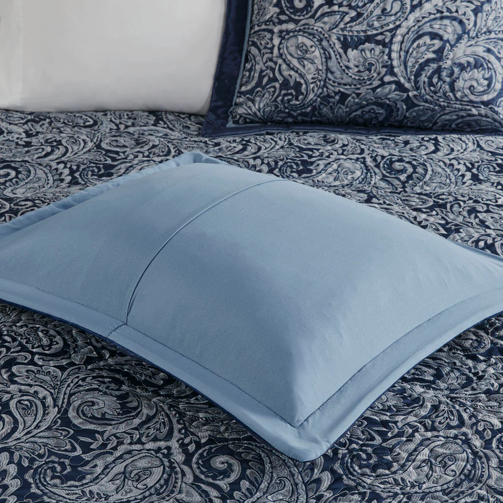 Aubrey 5-Piece Jacquard Bedspread Set with Throw Pillows - Image 44