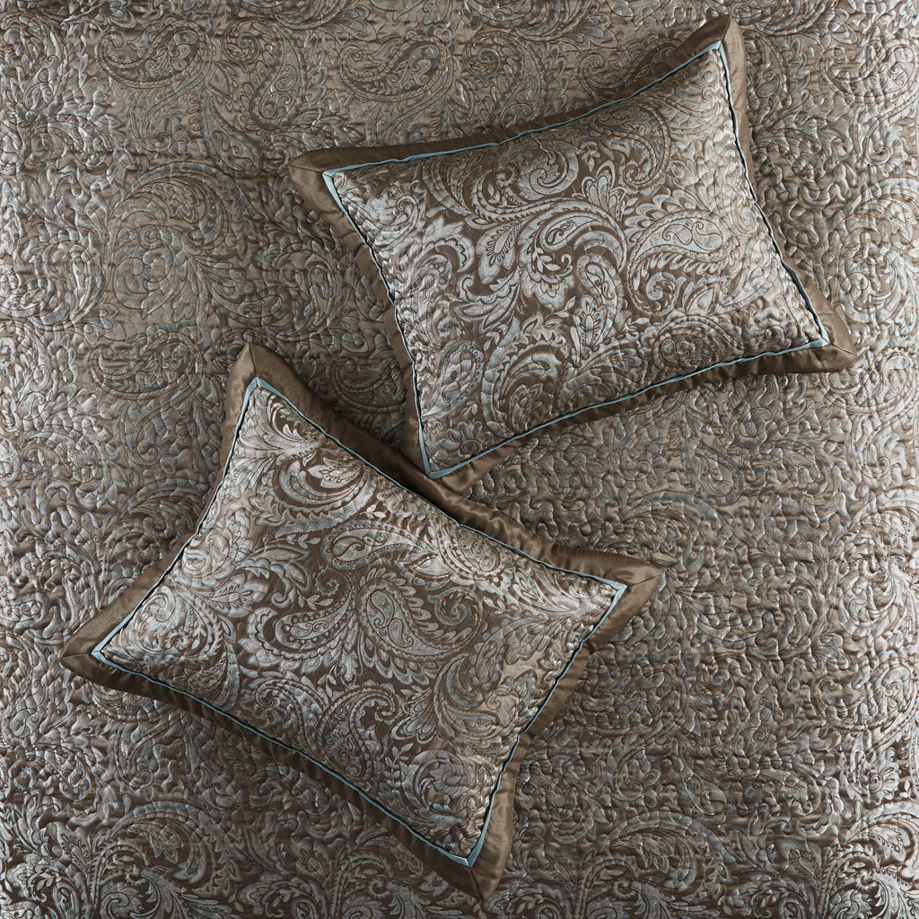 Aubrey 5-Piece Jacquard Bedspread Set with Throw Pillows - Image 47