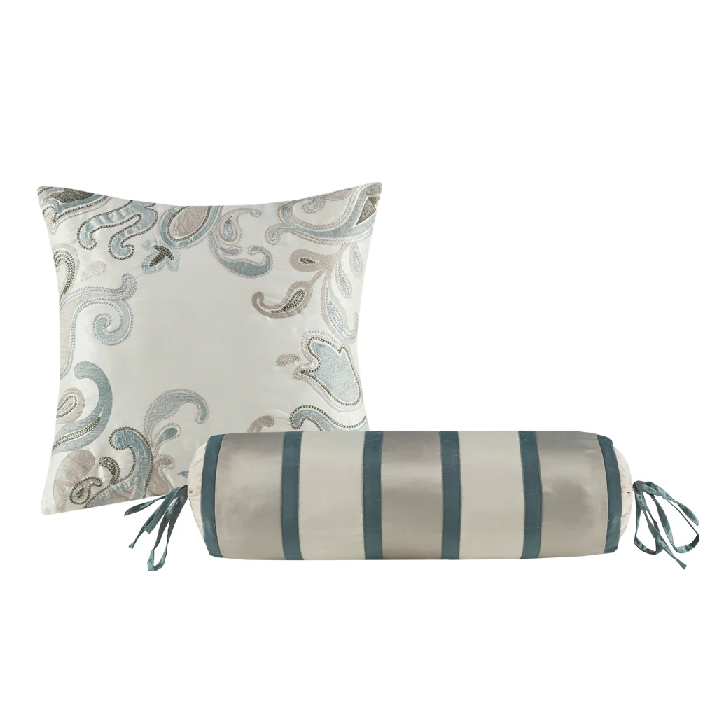 Aubrey 5-Piece Jacquard Bedspread Set with Throw Pillows - Image 57
