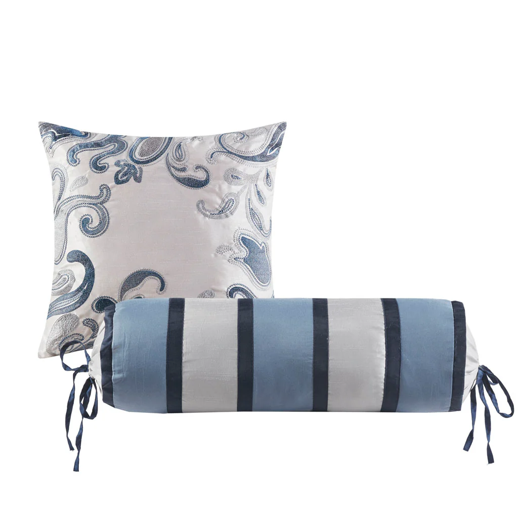 Aubrey 5-Piece Jacquard Bedspread Set with Throw Pillows - Image 63