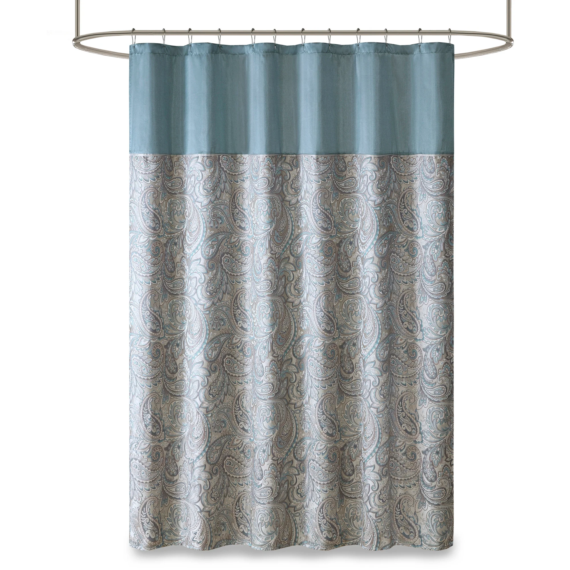 Aubrey Jacquard Shower Curtain - Image 36