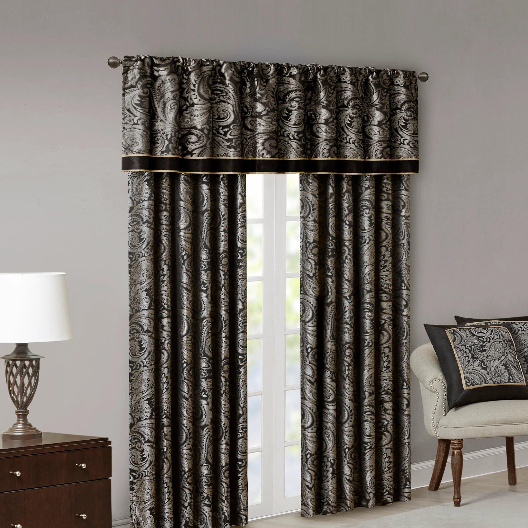 Aubrey Jacquard Window Valance - Image 10