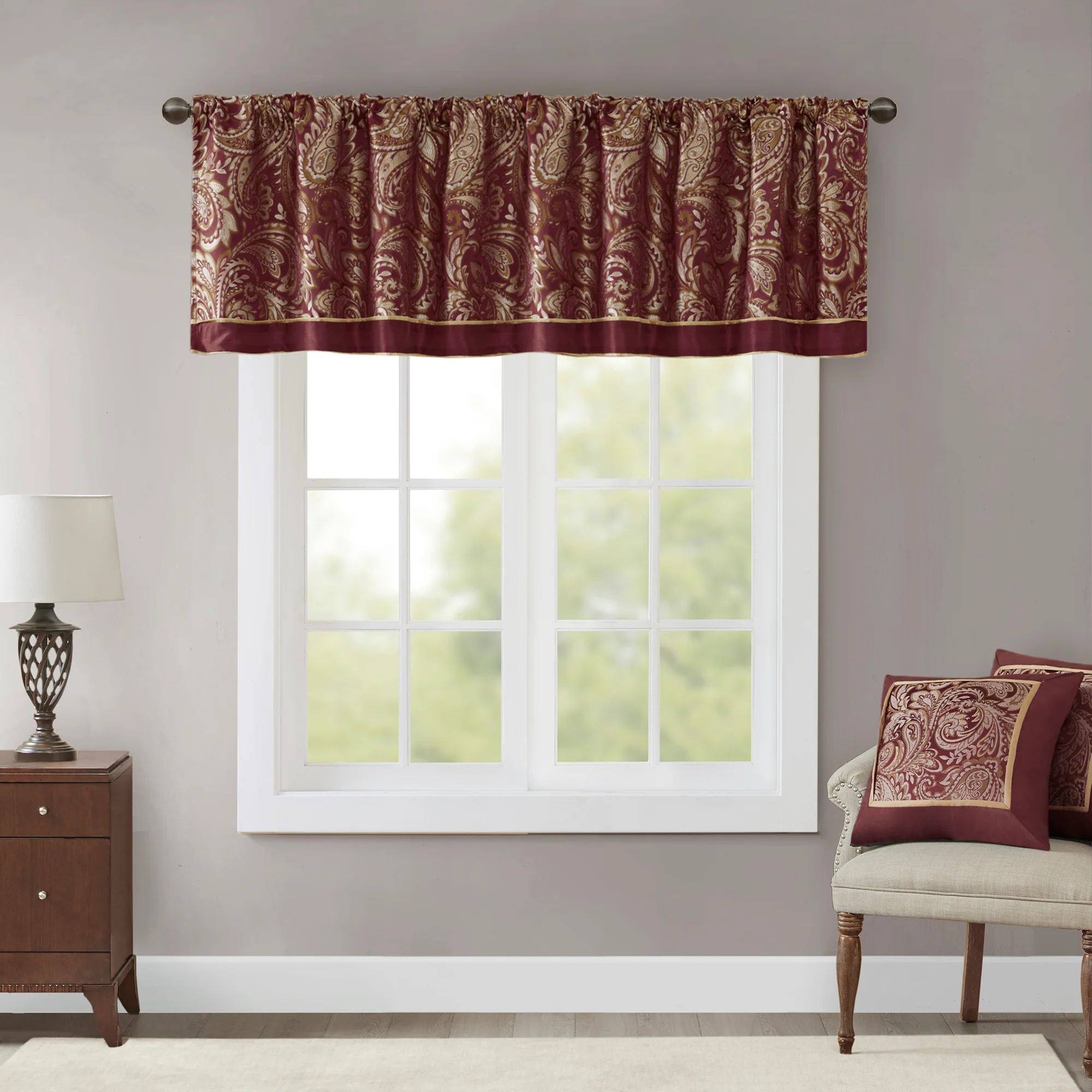 Aubrey Jacquard Window Valance - Image 3
