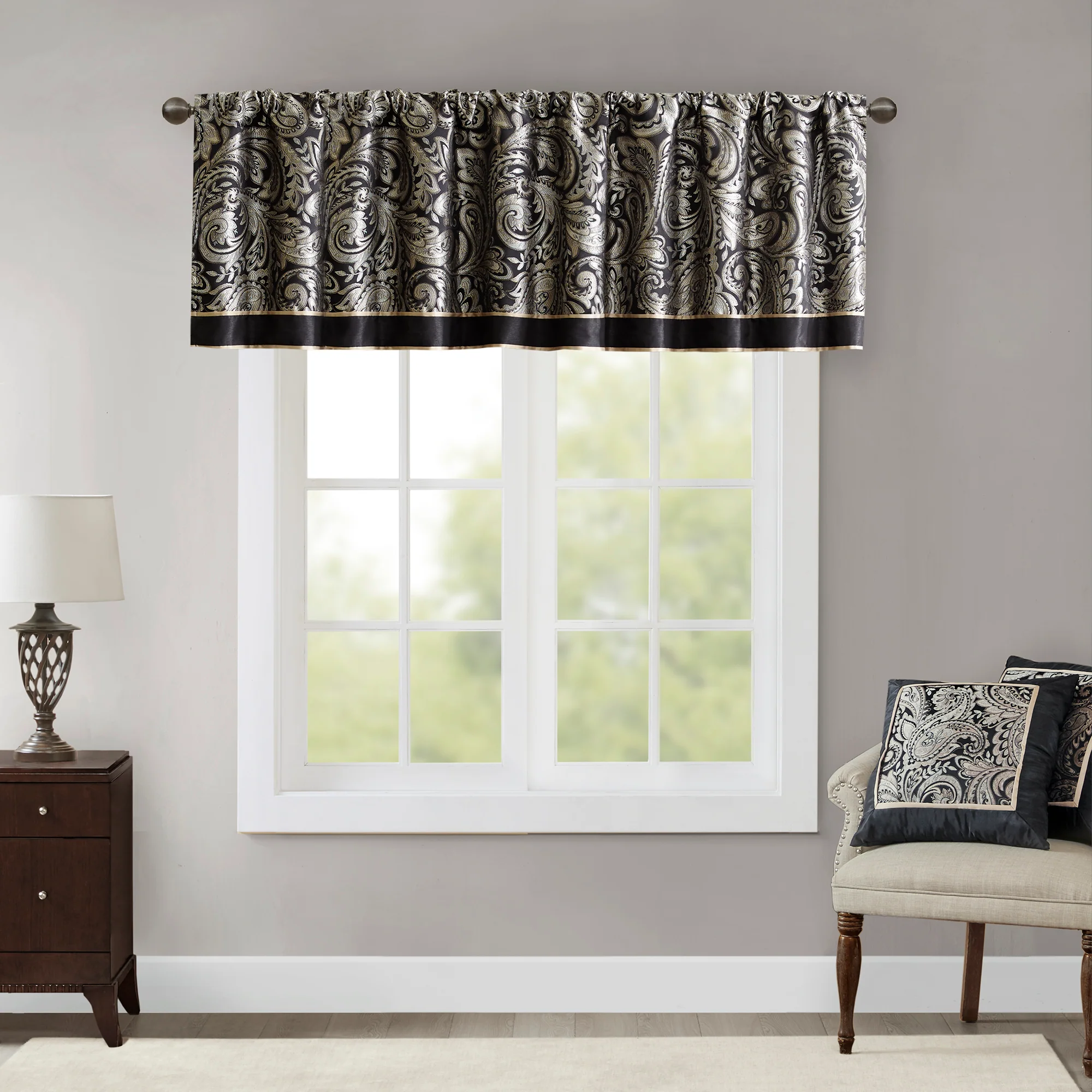 Aubrey Jacquard Window Valance - Image 4