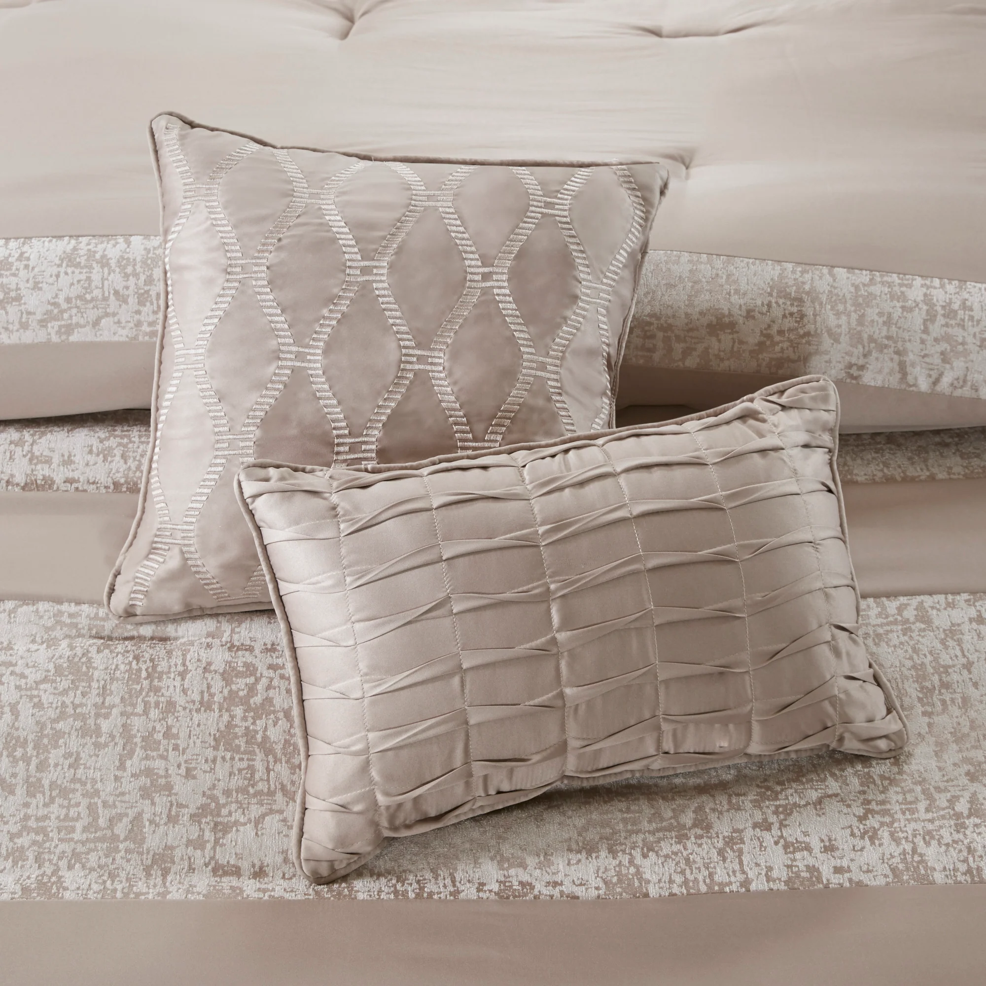 Ava 7-Piece Chenille Jacquard Comforter Set - Image 5