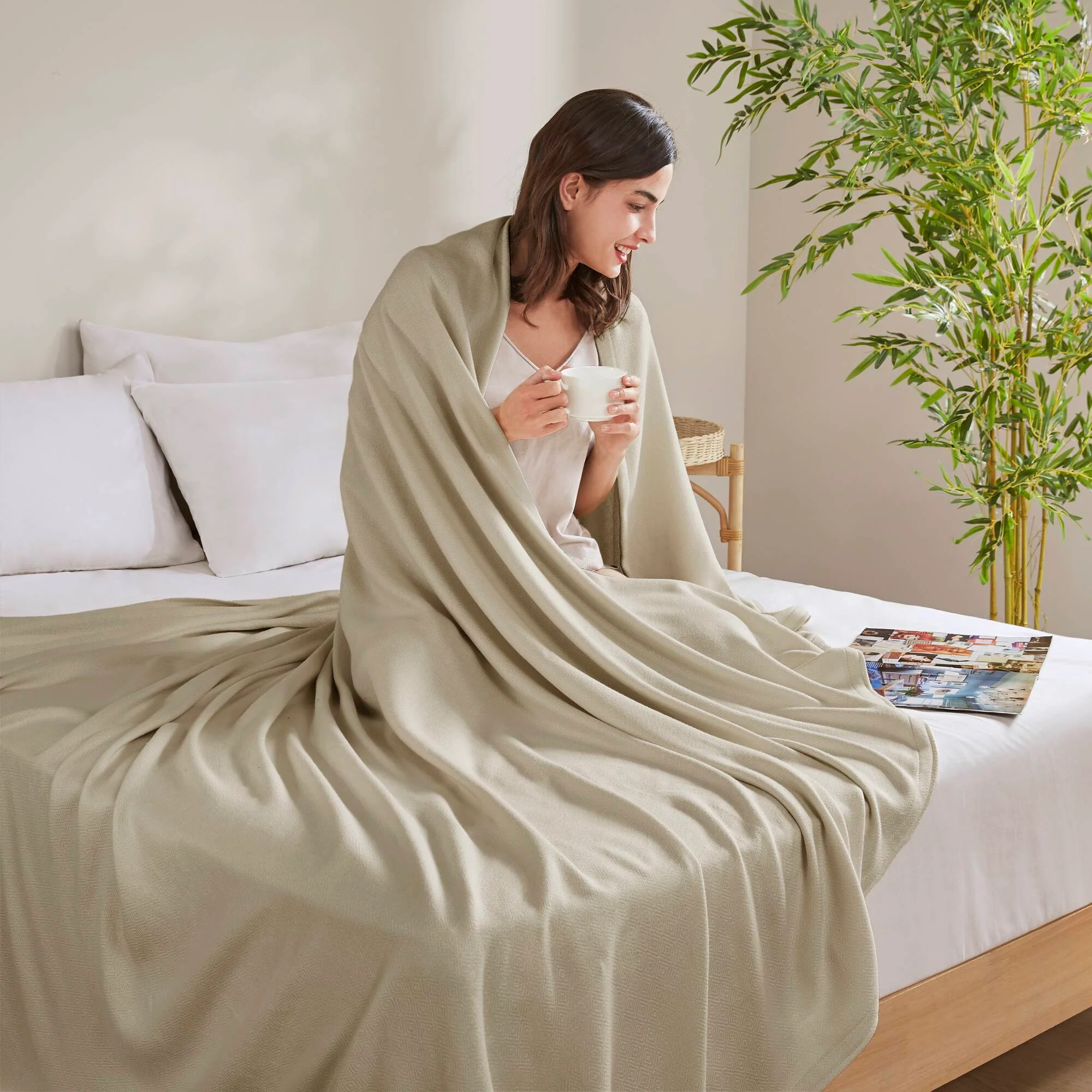 Rayon from Bamboo Cotton Cooling Blanket - Image 77