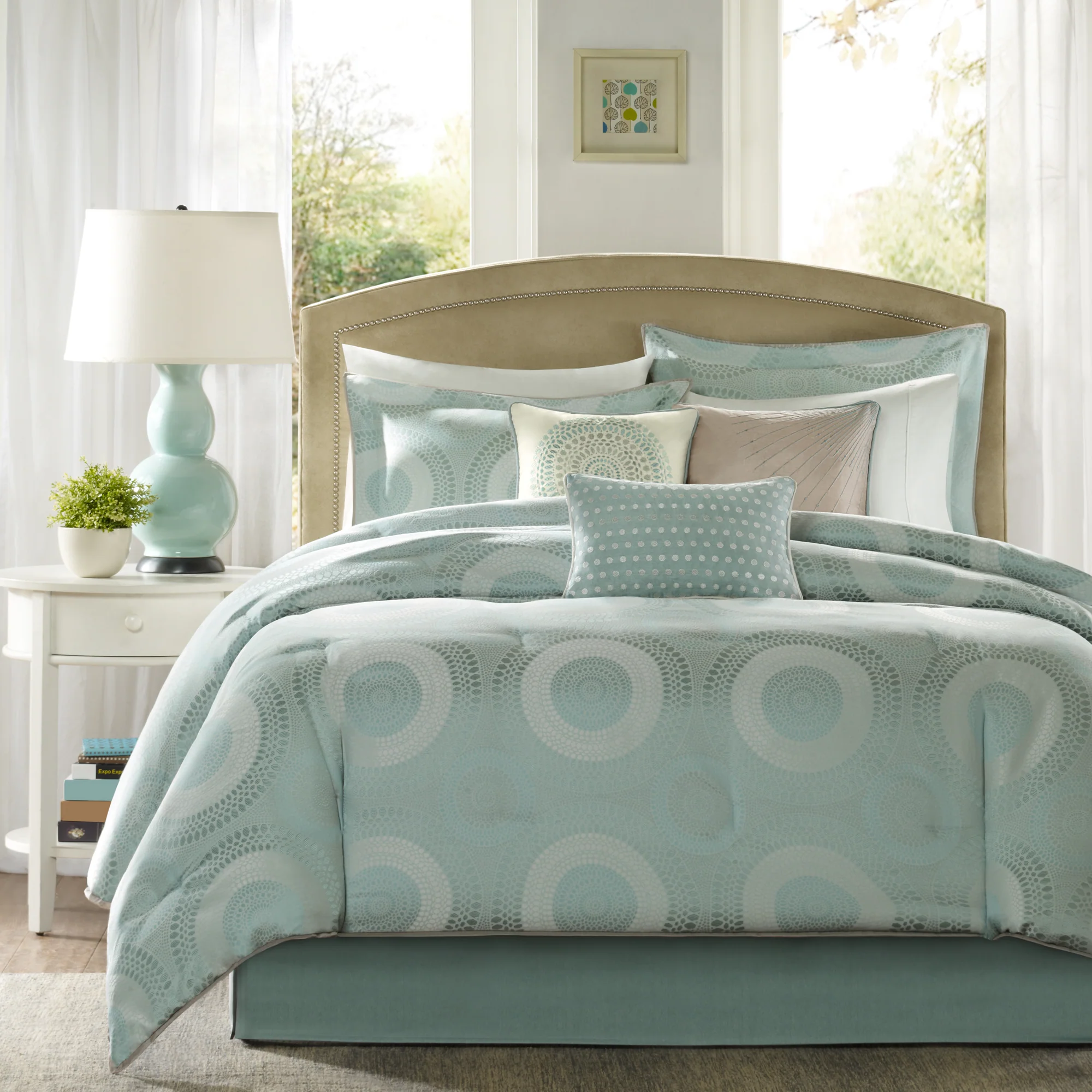 Baxter 7-Piece Jaquard Comforter Set - Image 2