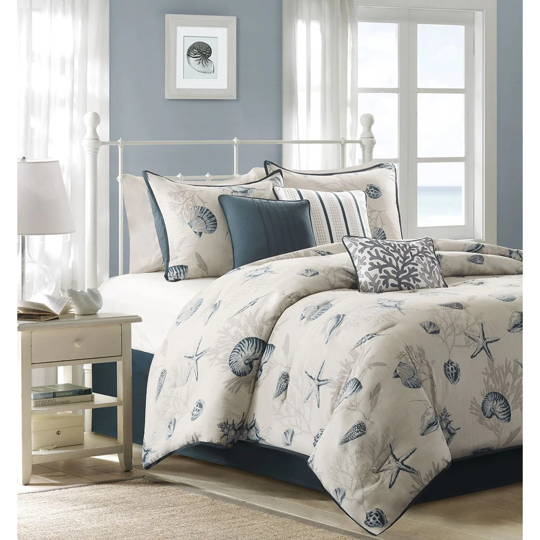 Bayside 7-Piece Cotton Sateen Comforter Set