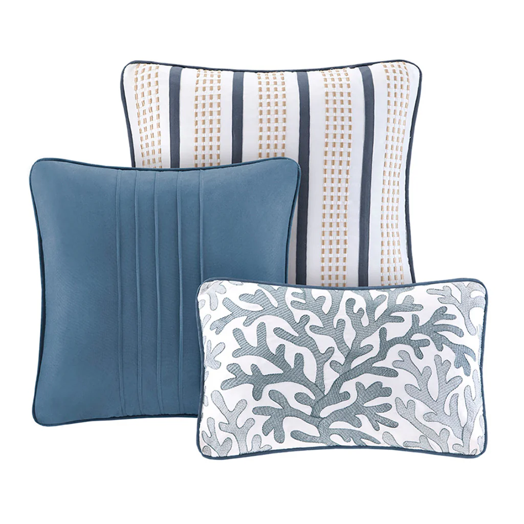 Bayside Brushed Microfiber Quilt Set with Throw Pillows - Image 4