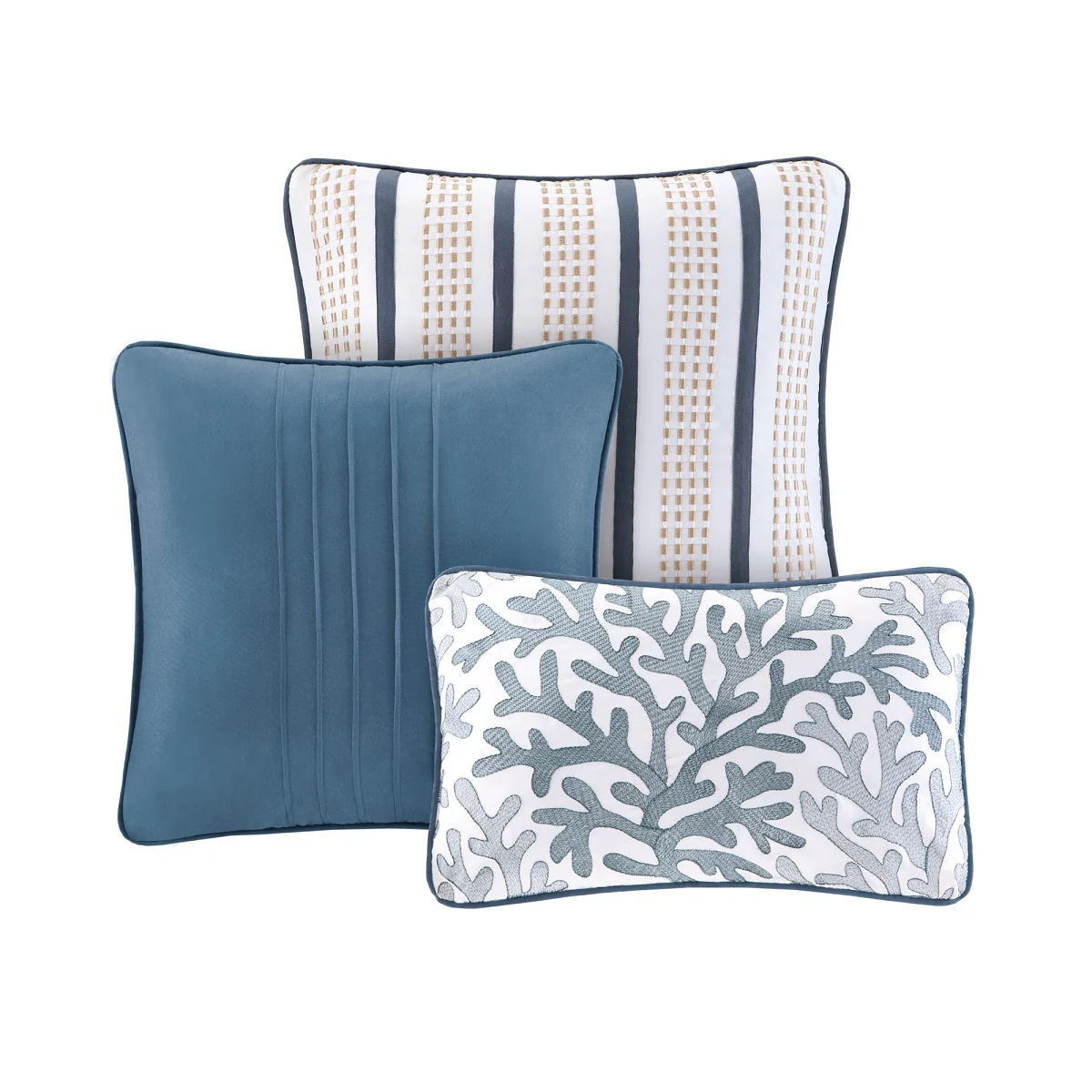 Bayside Brushed Microfiber Quilt Set with Throw Pillows - Image 5