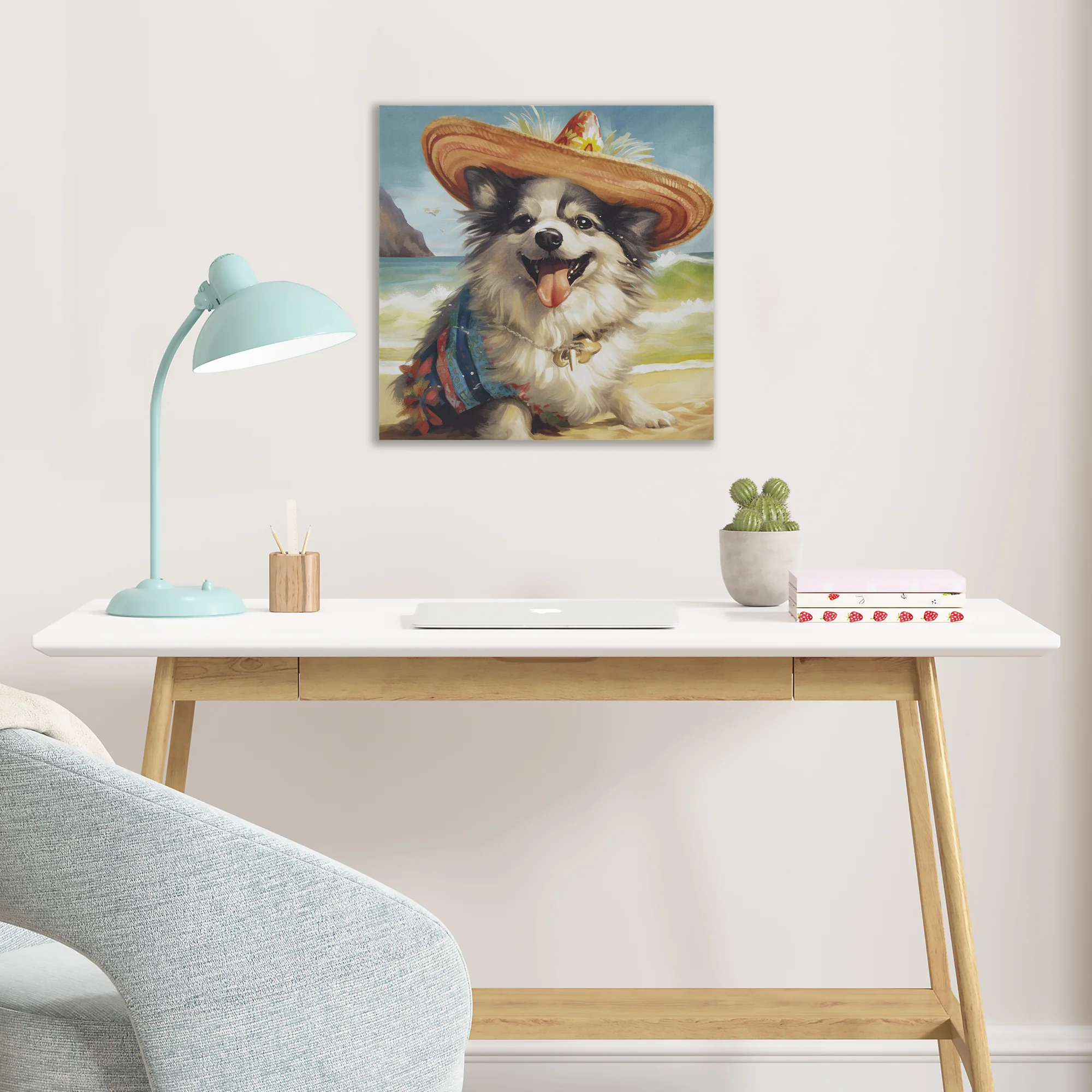 Beach Dogs Golden Retriever Canvas Wall Art - Image 18
