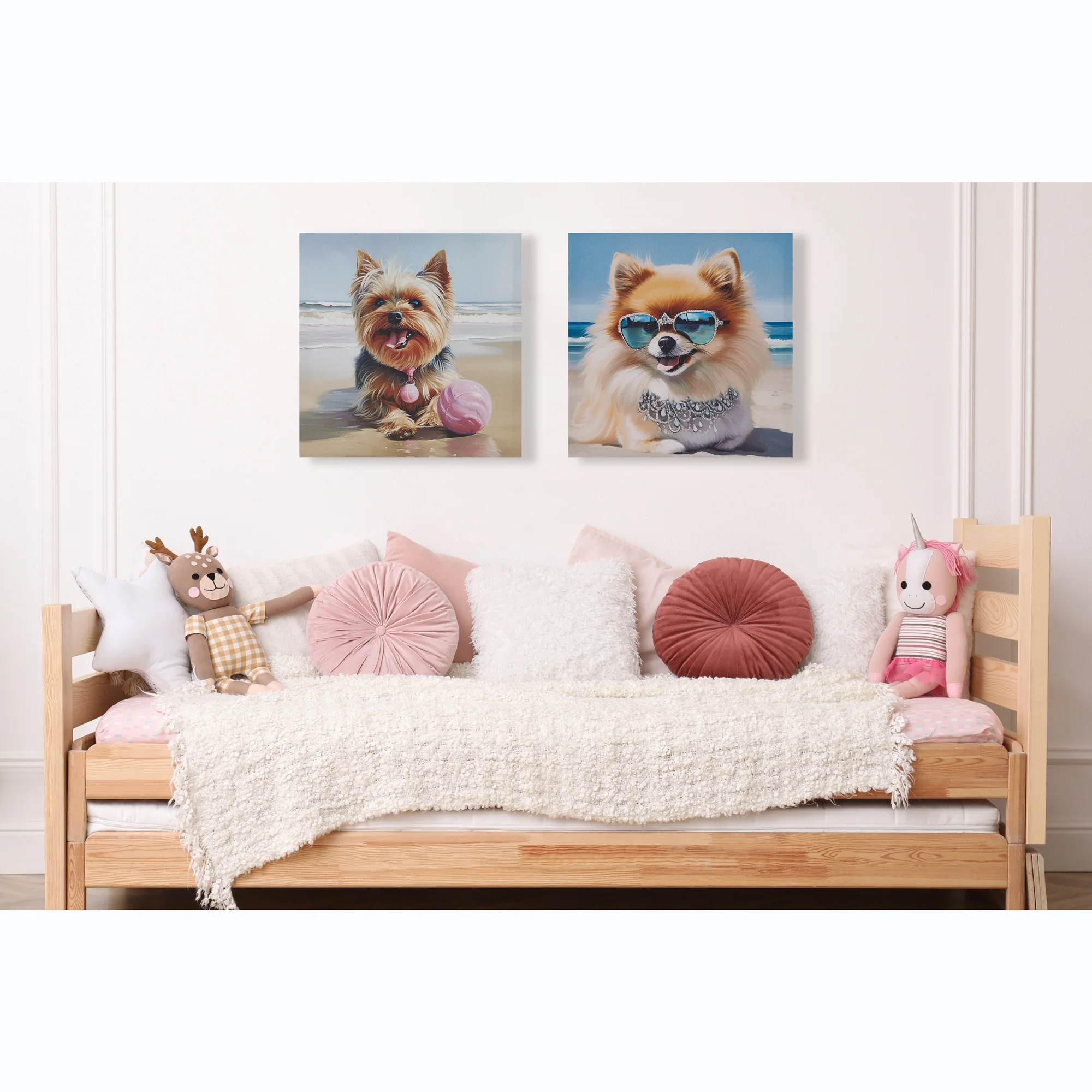 Beach Dogs Golden Retriever Canvas Wall Art - Image 19