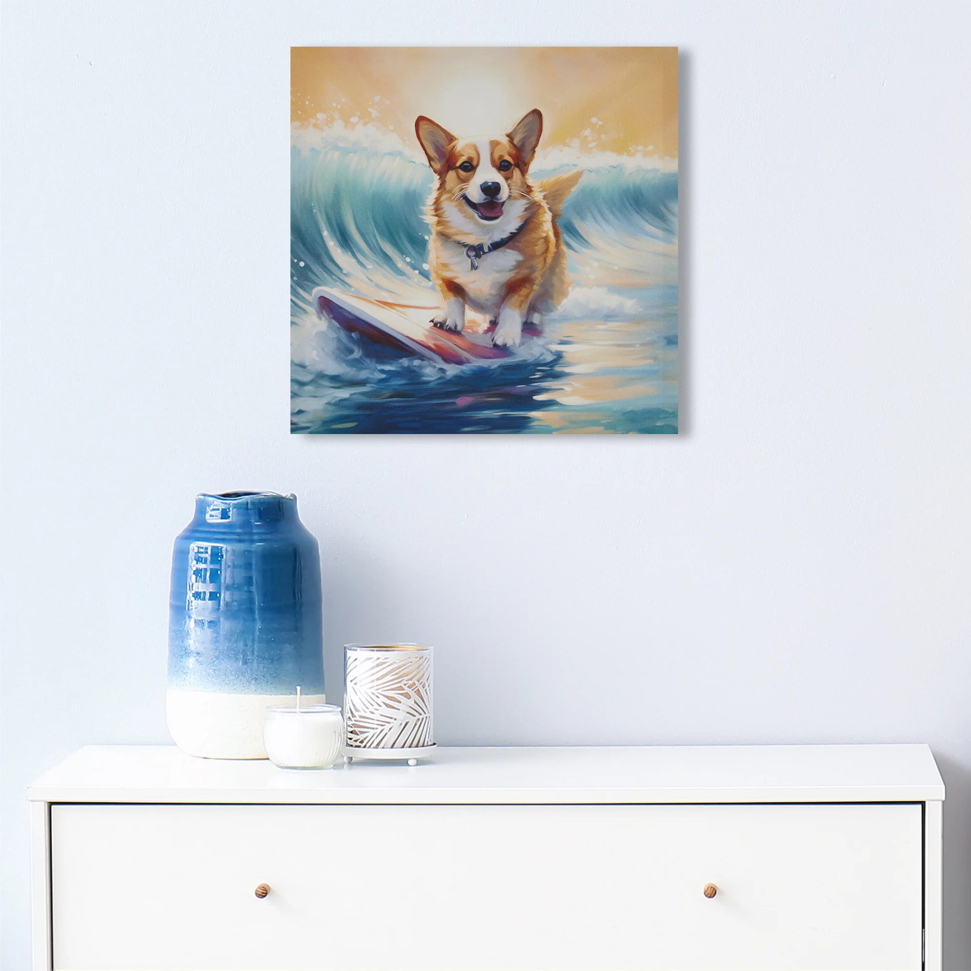 Beach Dogs Golden Retriever Canvas Wall Art - Image 22