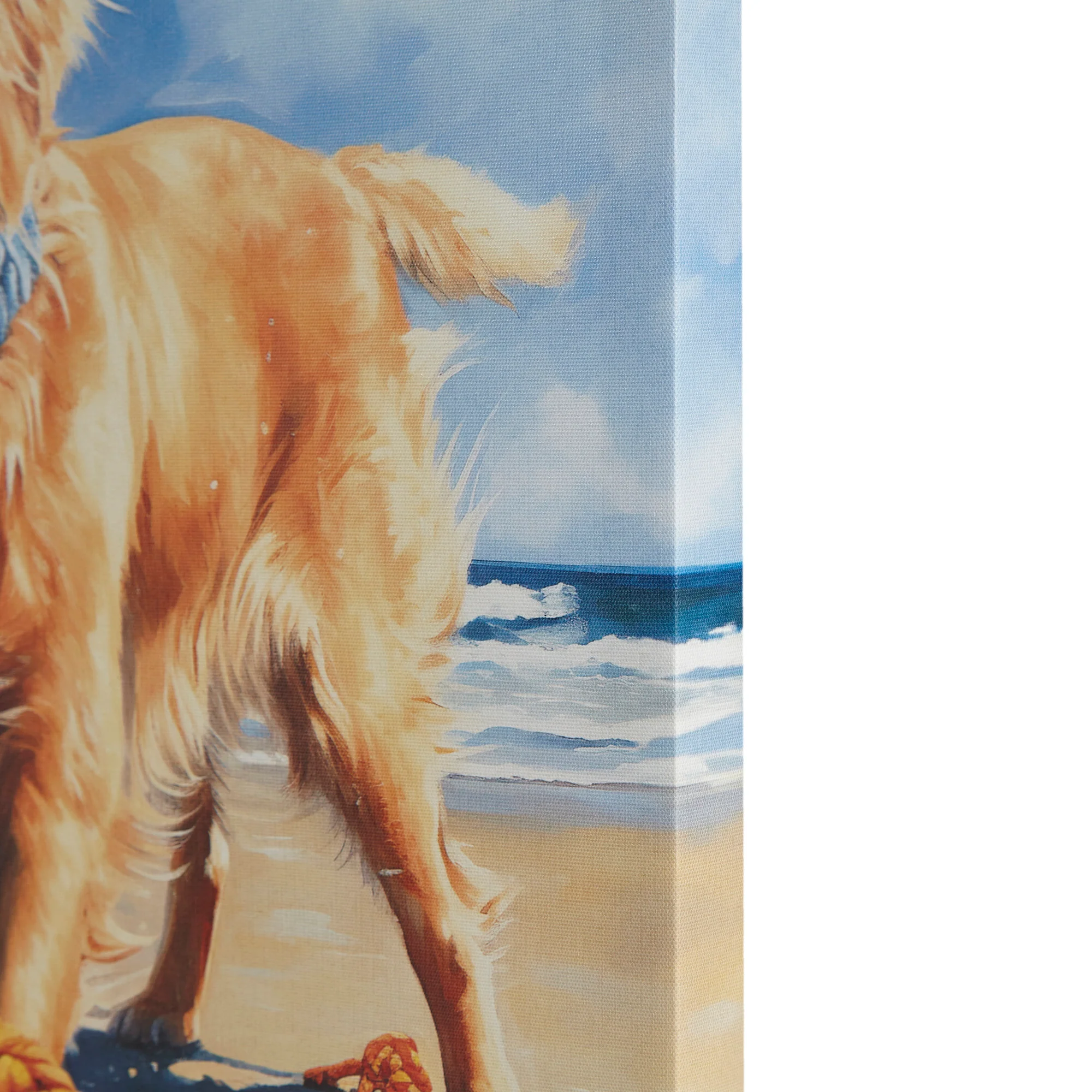 Beach Dogs Golden Retriever Canvas Wall Art - Image 28