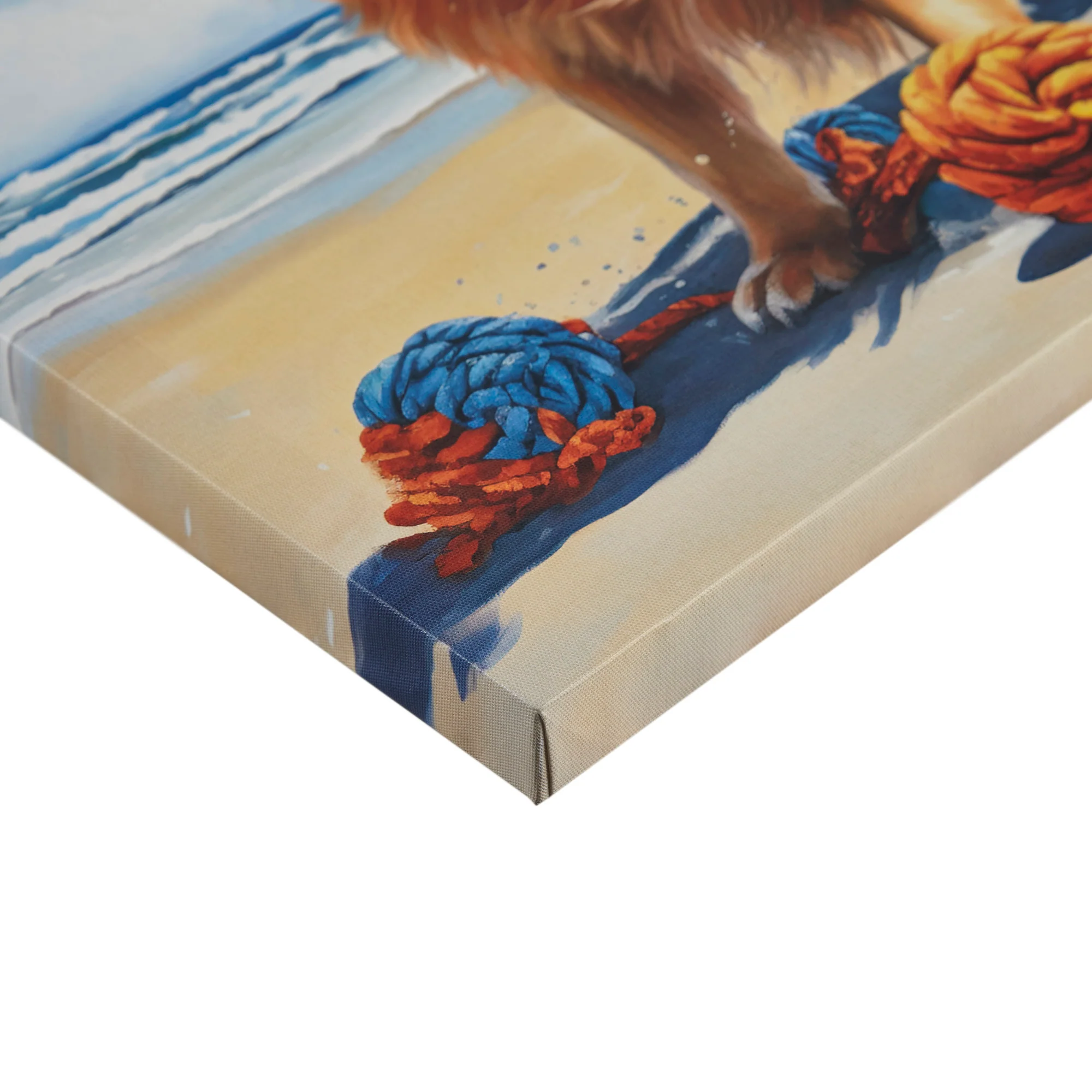 Beach Dogs Golden Retriever Canvas Wall Art - Image 38