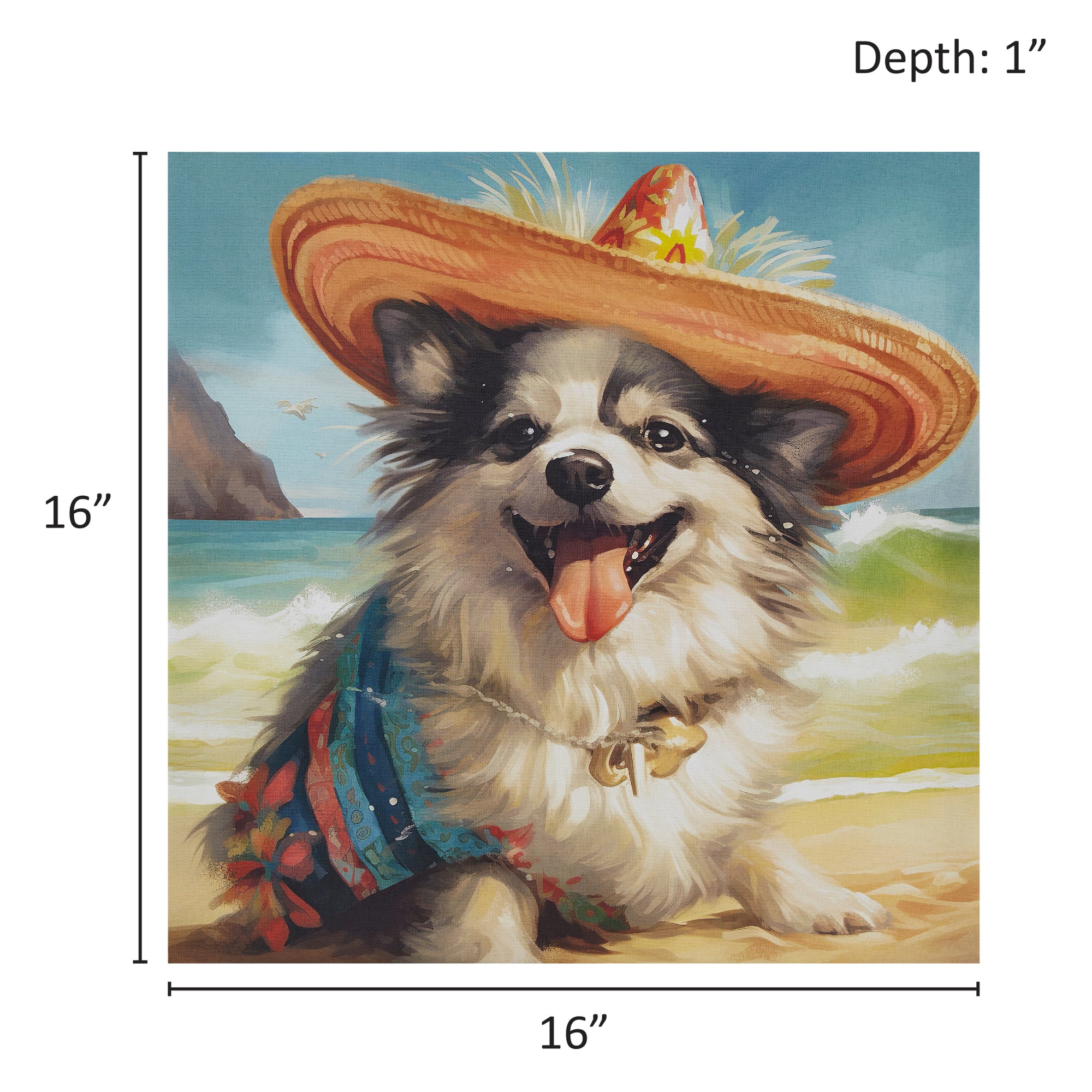 Beach Dogs Golden Retriever Canvas Wall Art - Image 45