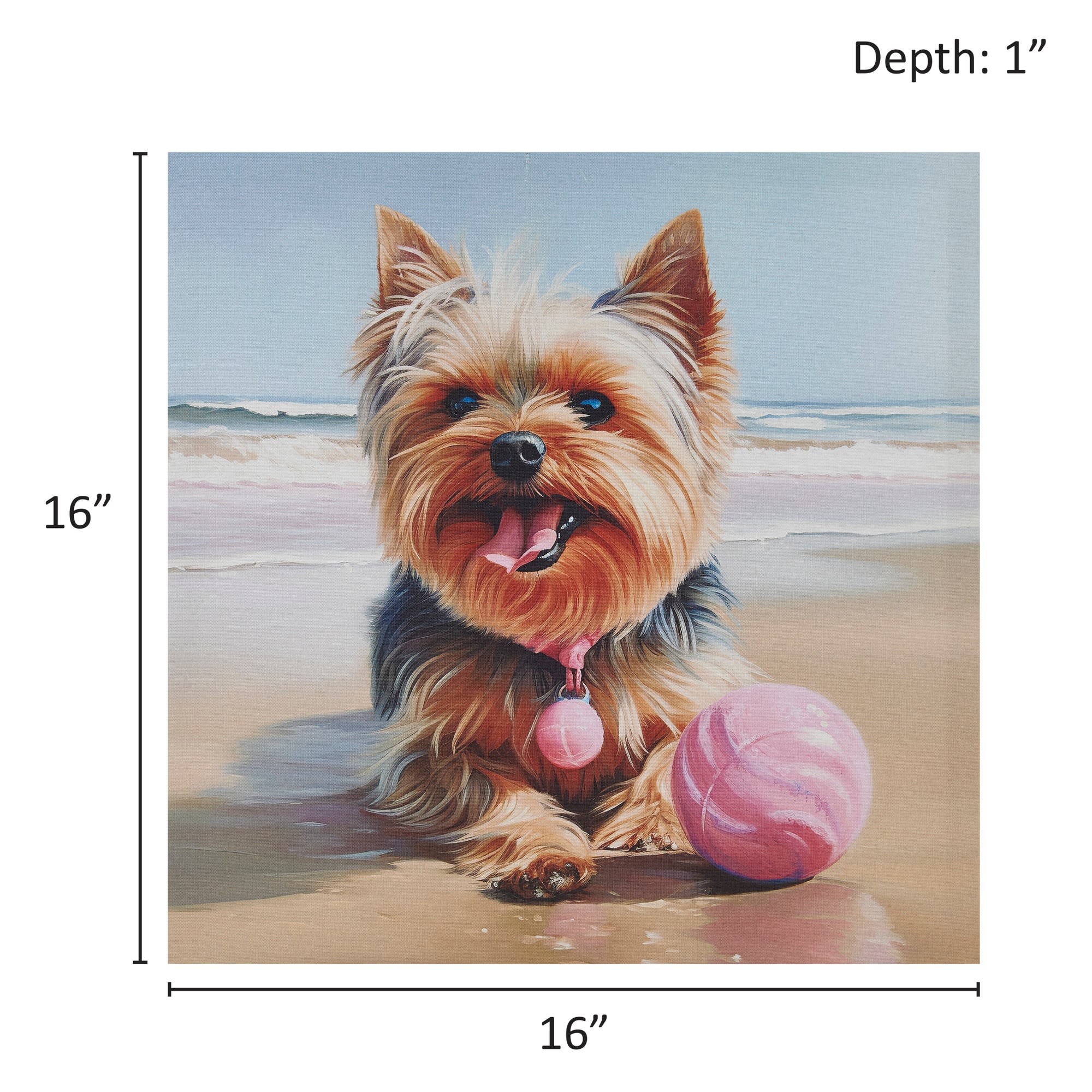 Beach Dogs Golden Retriever Canvas Wall Art - Image 46