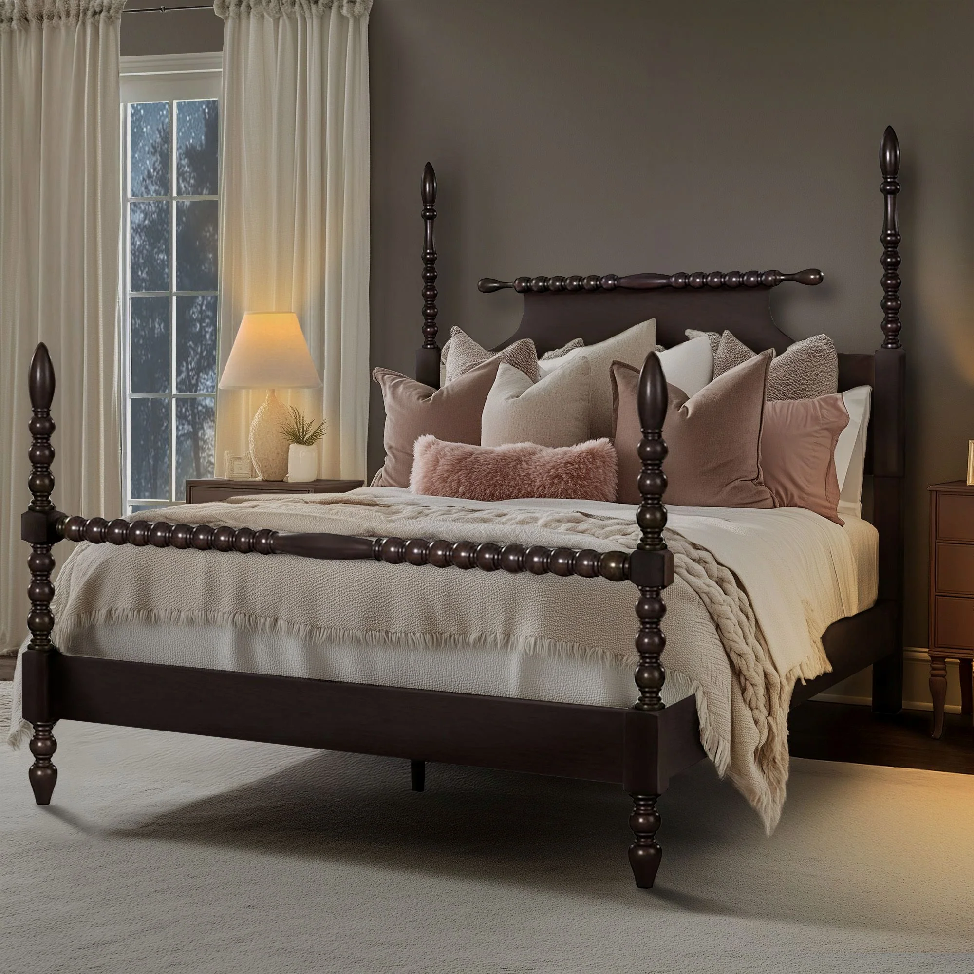 Beckett Turned Wood Spindle Bed - Image 2