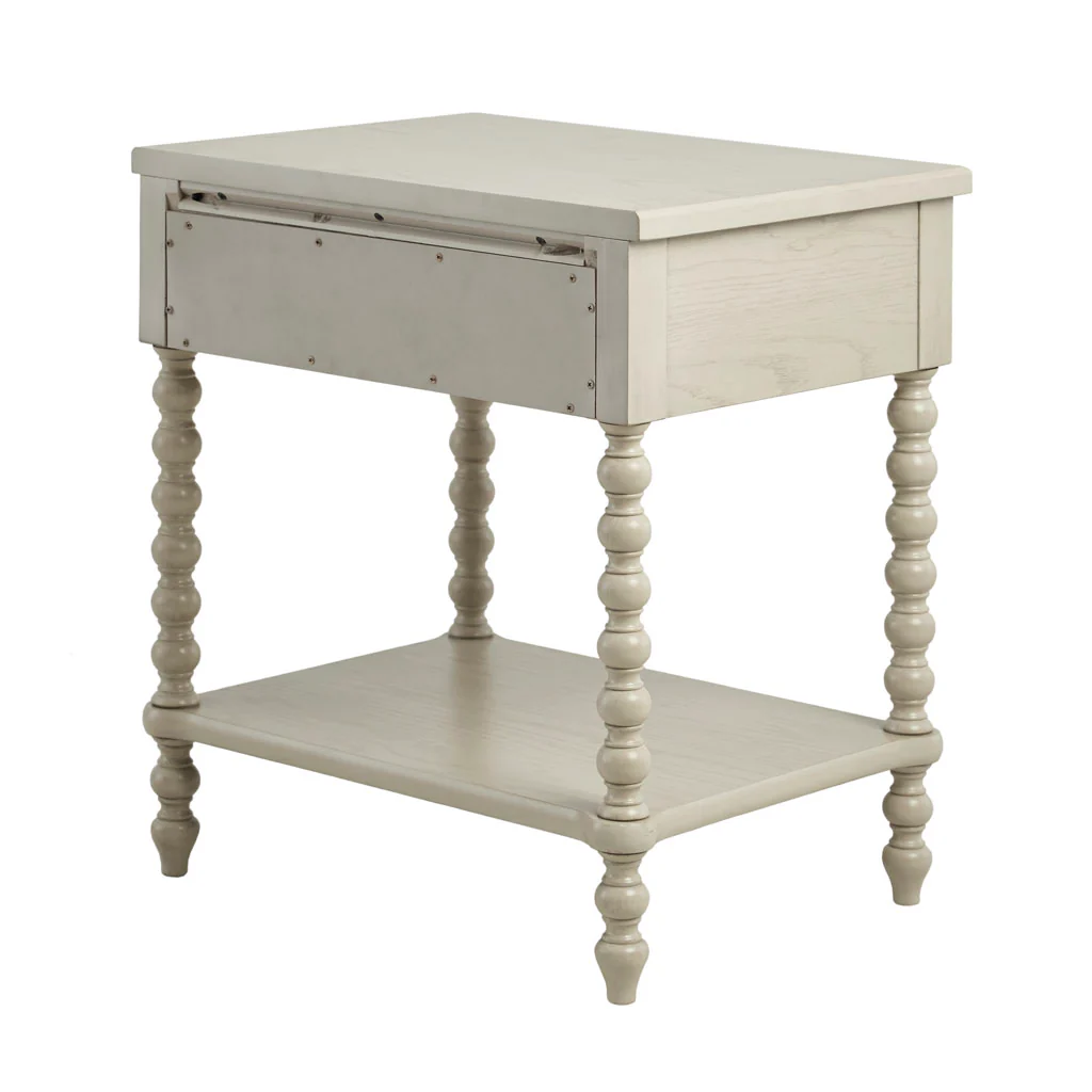 Beckett Turned Wood Spindle Nightstand with Drawer & Shelf - Image 31