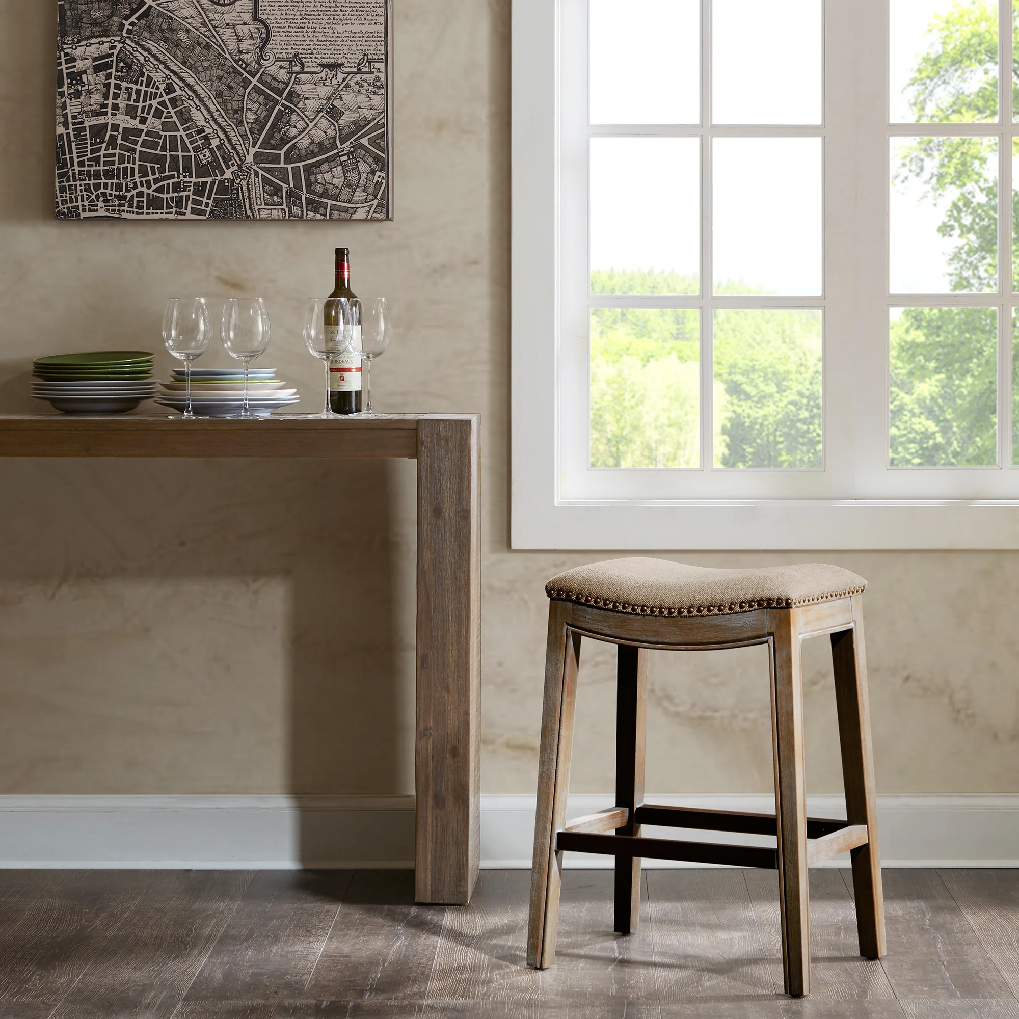 Belfast Saddle Counter Stool - Image 3