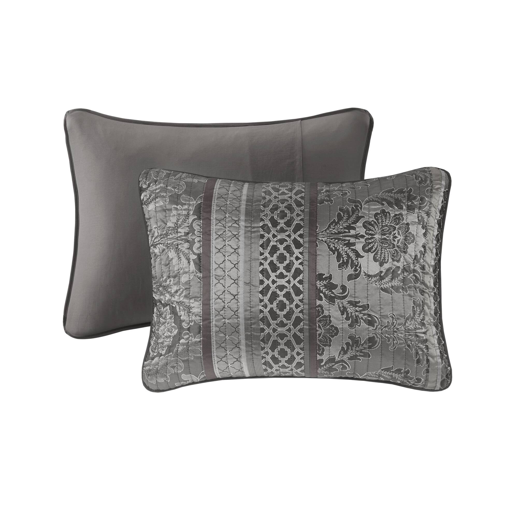 Bellagio 6-Piece Jacquard Quilt Set with Throw Pillows - Image 5