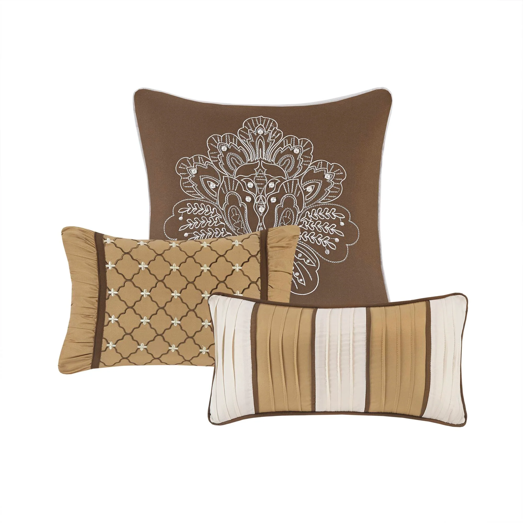 Bellagio 7-Piece Jacquard Comforter Set - Image 22