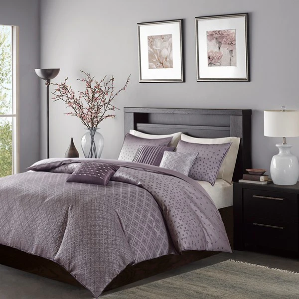 Biloxi 6-Piece Jaquard Duvet Cover Set - Image 7