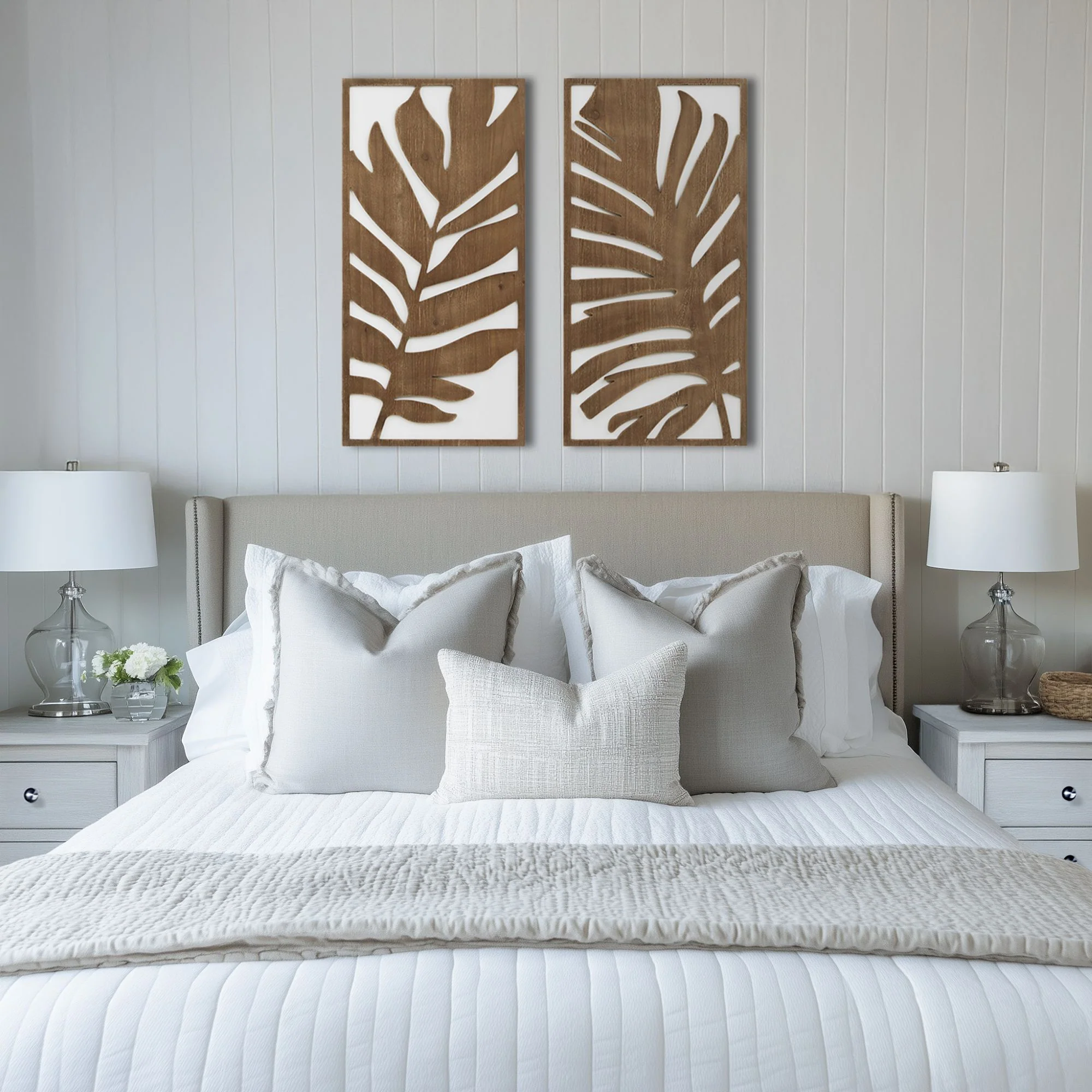 Birch Botanical Two-tone 2-Piece Wood Panel Wall Decor Set - Image 4