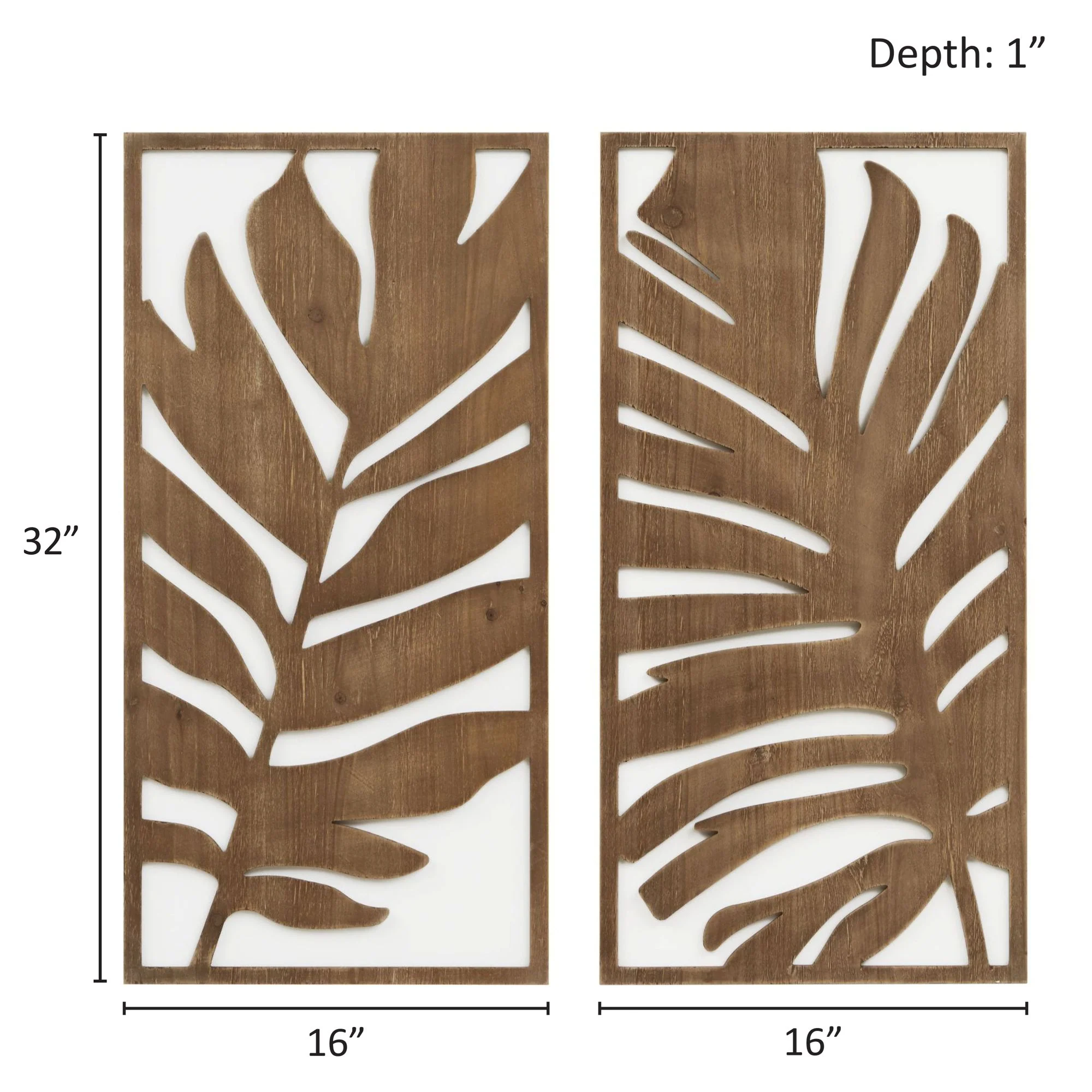 Birch Botanical Two-tone Wood Panel Wall Décor Set - Image 18