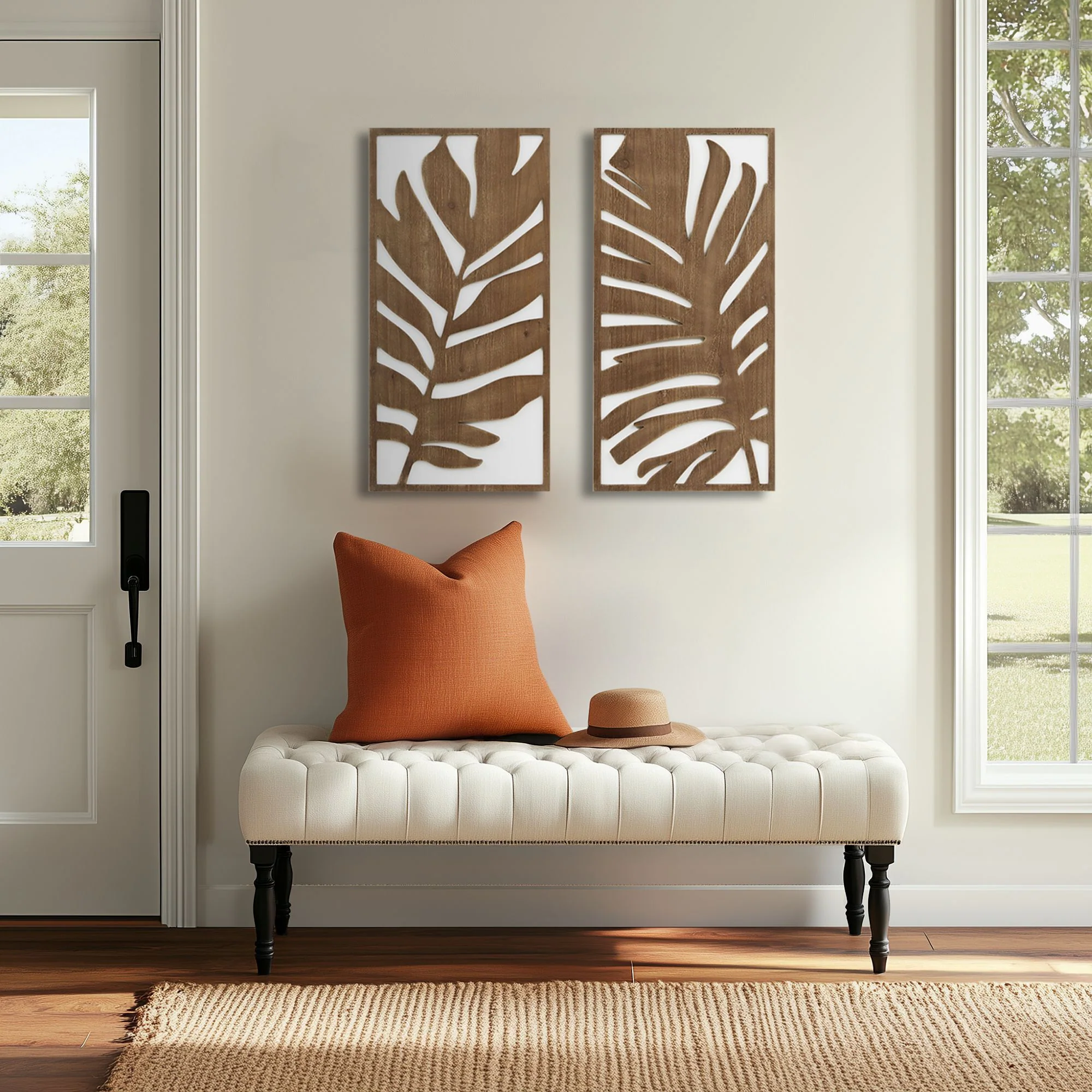 Birch Botanical Two-tone Wood Panel Wall Décor Set - Image 24