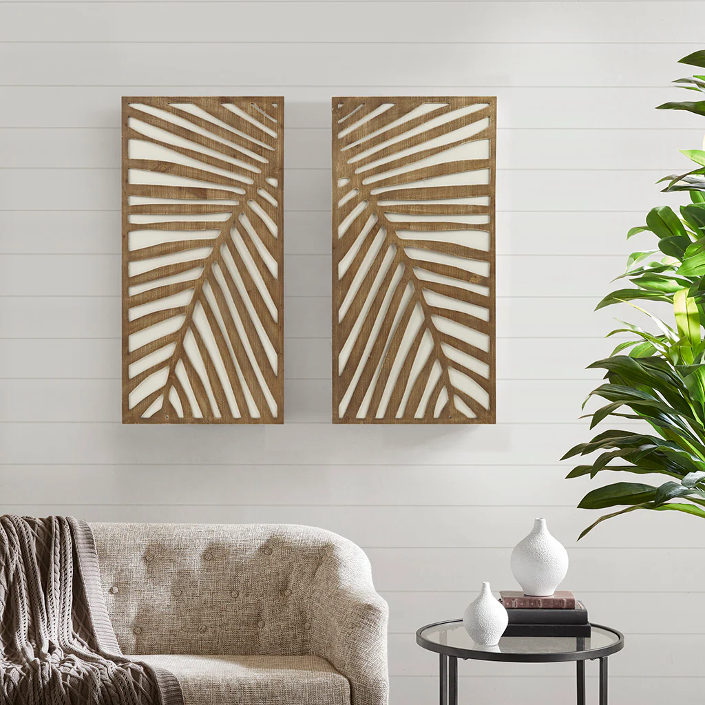 Birch Botanical Two-tone Wood Panel Wall Décor Set - Image 26