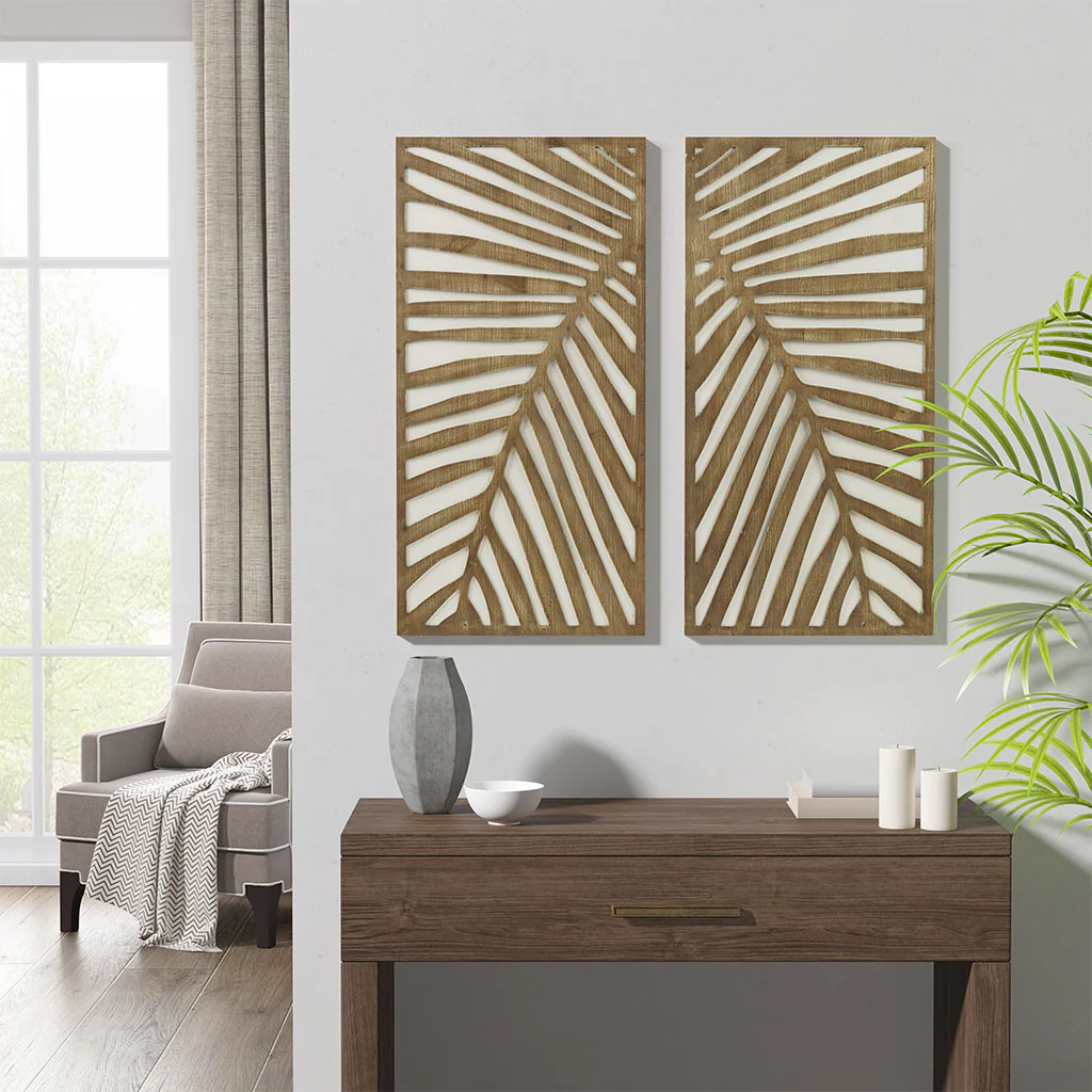 Birch Botanical Two-tone Wood Panel Wall Décor Set - Image 29