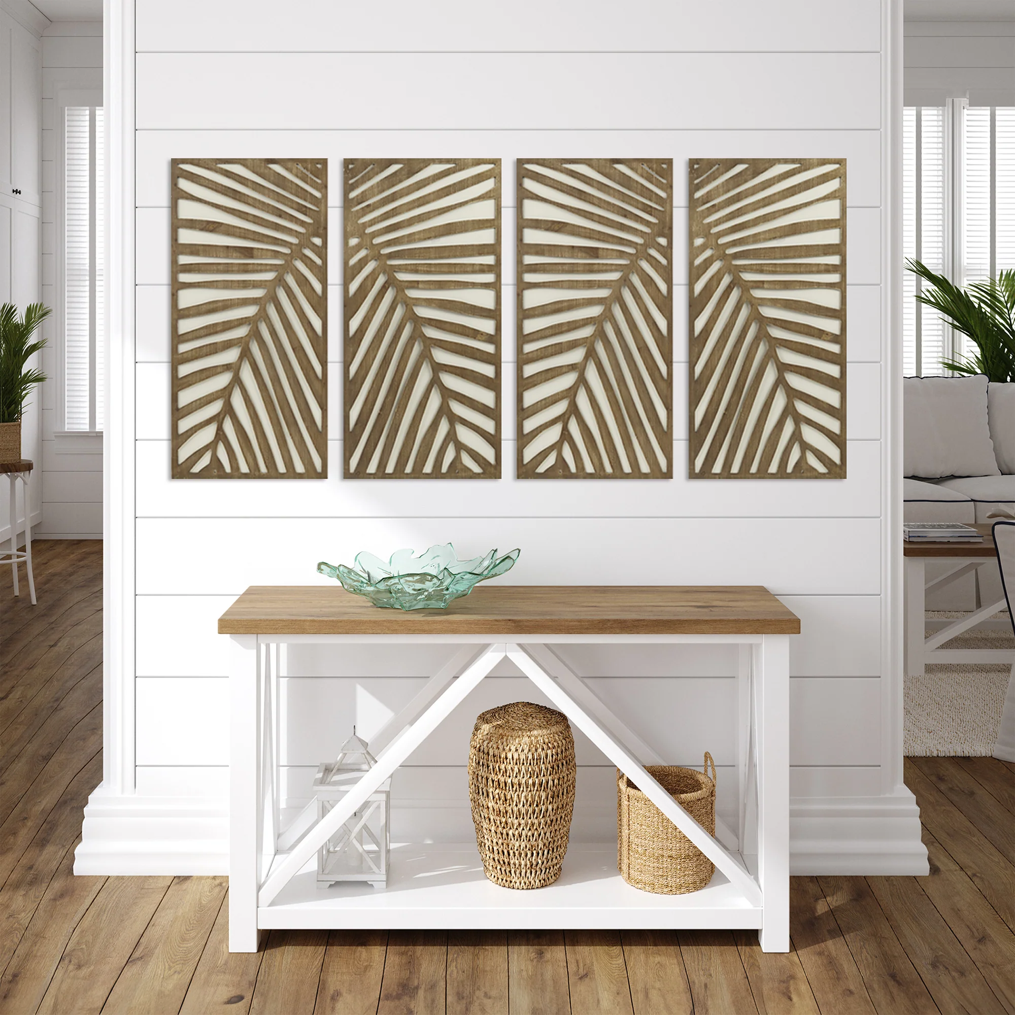 Birch Botanical Two-tone Wood Panel Wall Décor Set - Image 31