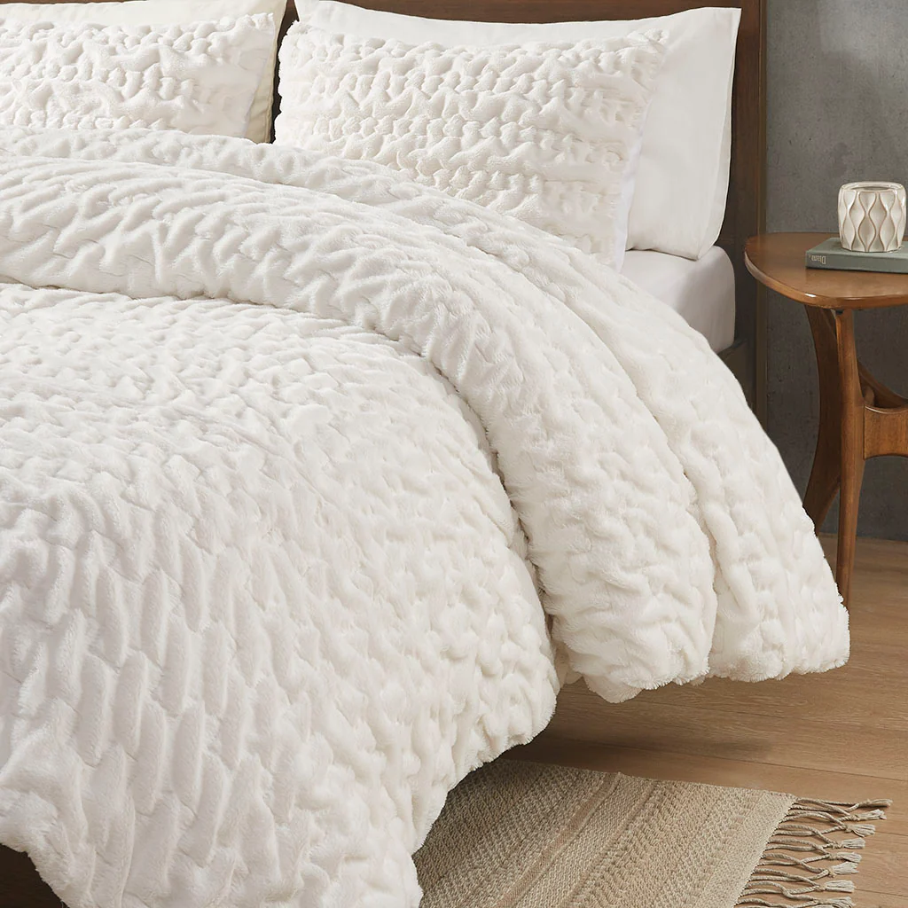 Blair Ruched Fur Down Alternative Comforter Set - Image 12
