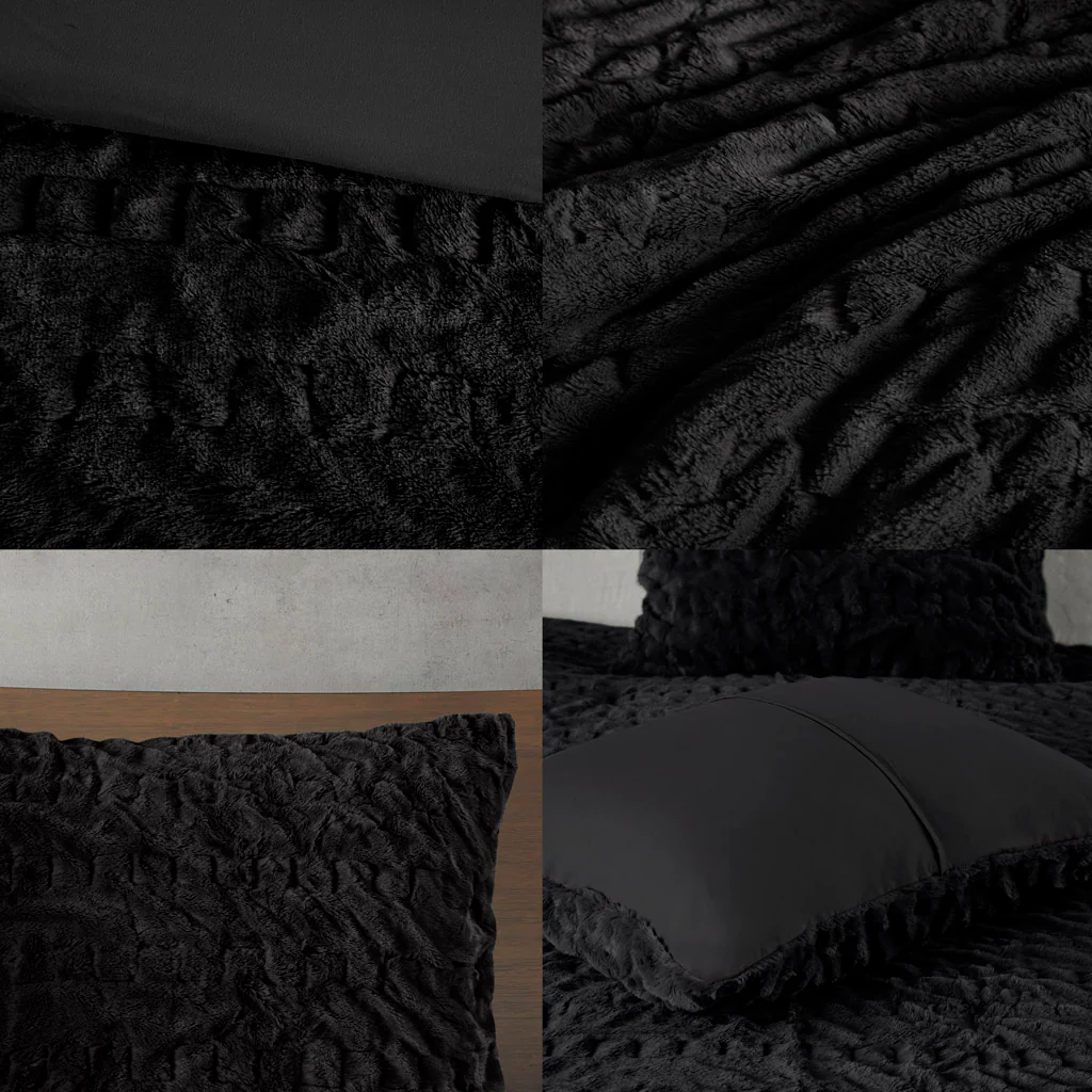 Blair Ruched Fur Down Alternative Comforter Set - Image 14