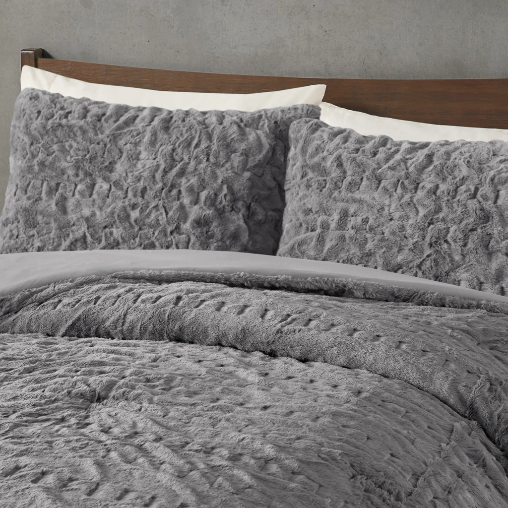 Blair Ruched Fur Down Alternative Comforter Set - Image 16