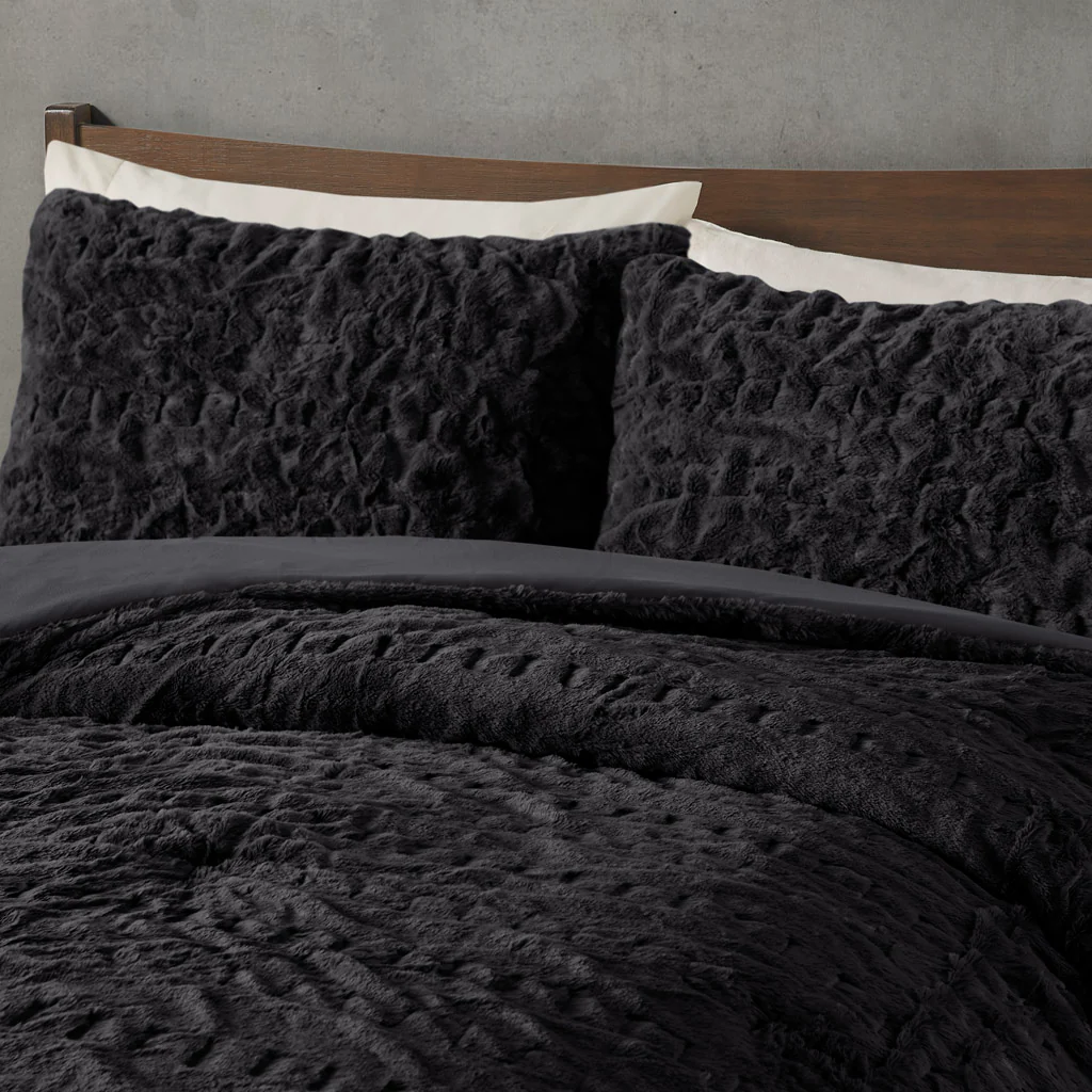 Blair Ruched Fur Down Alternative Comforter Set - Image 17