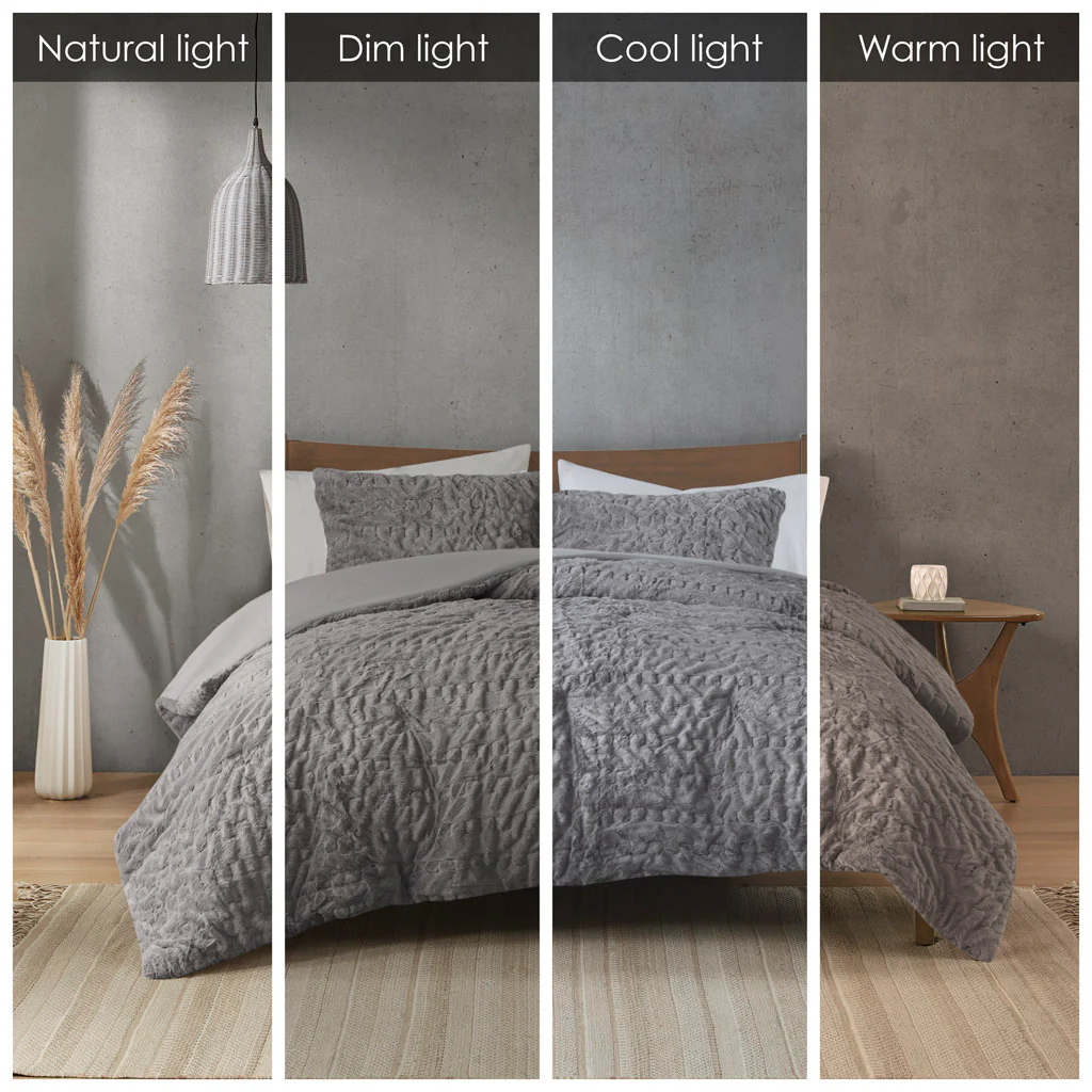 Blair Ruched Fur Down Alternative Comforter Set - Image 22