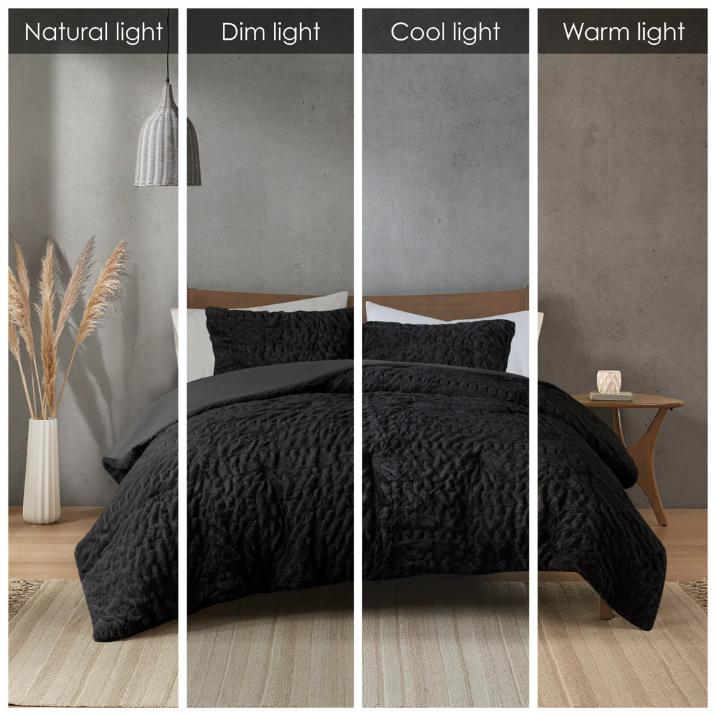Blair Ruched Fur Down Alternative Comforter Set - Image 23