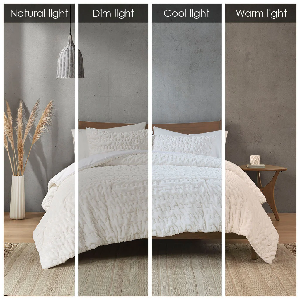 Blair Ruched Fur Down Alternative Comforter Set - Image 24