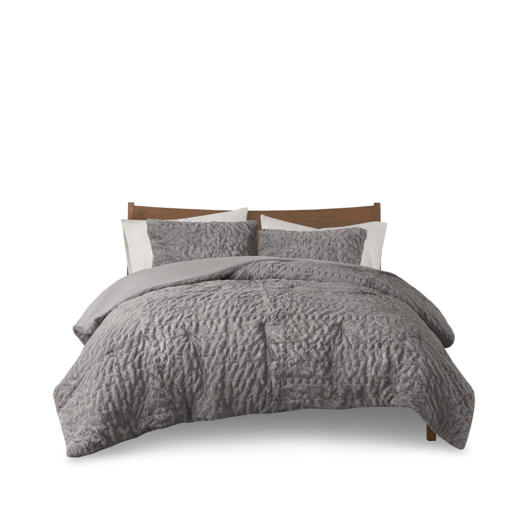 Blair Ruched Fur Down Alternative Comforter Set - Image 26