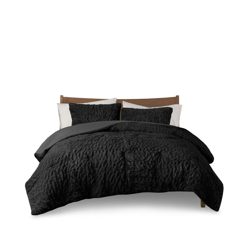 Blair Ruched Fur Down Alternative Comforter Set - Image 27