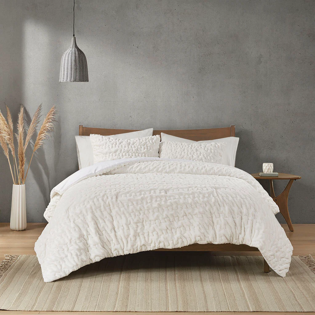 Blair Ruched Fur Down Alternative Comforter Set - Image 6
