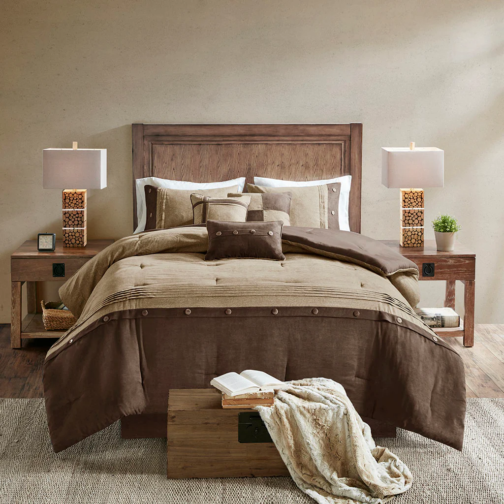 Boone 7-Piece Faux Suede Comforter Set - Image 9